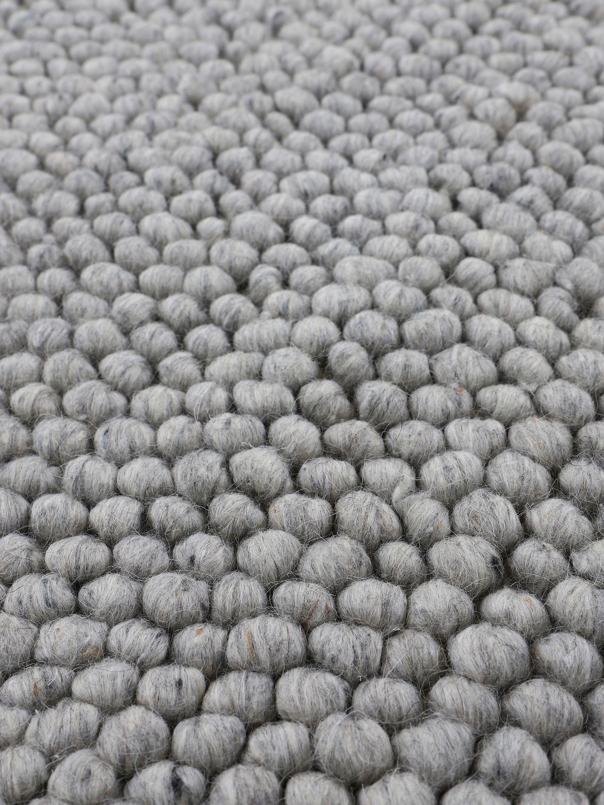 carpetfine Vloerkleed Calo Handgeweven tapijt, uni-kleuren, gemeleerd, handgeweven, 70% wol