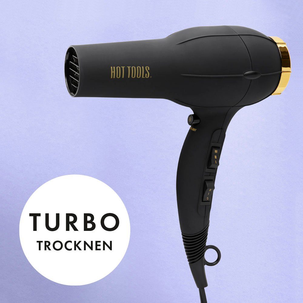 HOT TOOLS Ionic haardroger Pro Signature HTDR5577E 2000w, 3 warmtestanden en 2 snelheden, lichtgewicht, met uk/eu-stekker