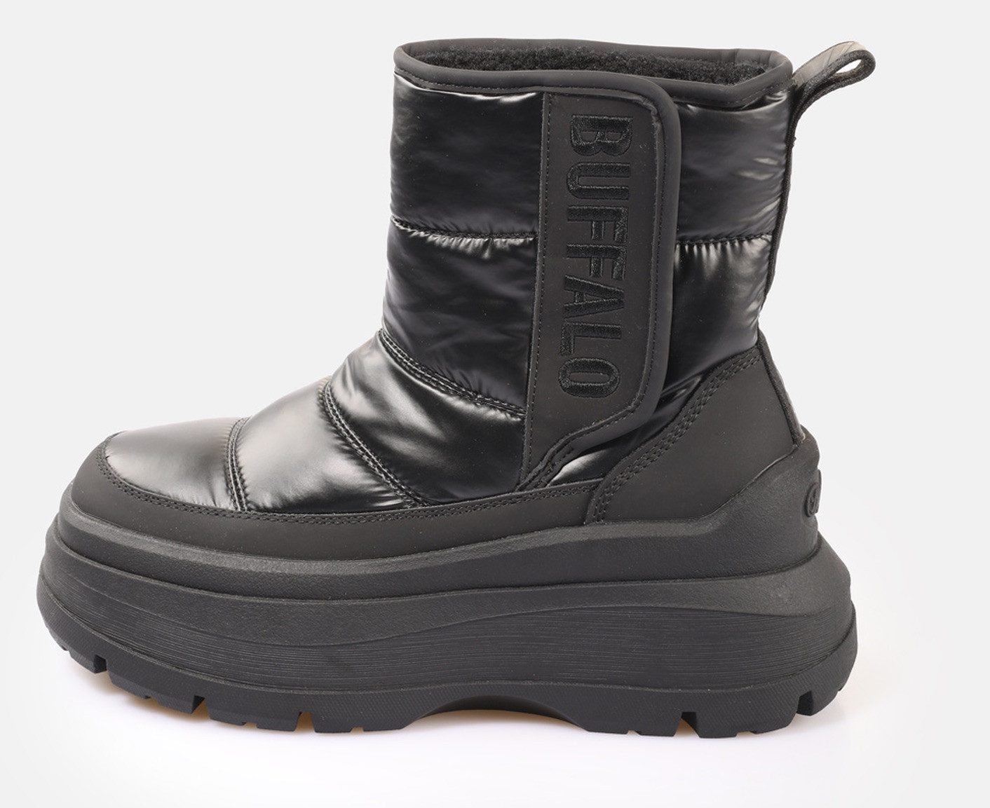 Buffalo Winterlaarzen OLYMPIA VELBOOT QUILT VEGAN Snowboots, sneeuwlaarsjes, plateaulaarzen met logo-opschrift