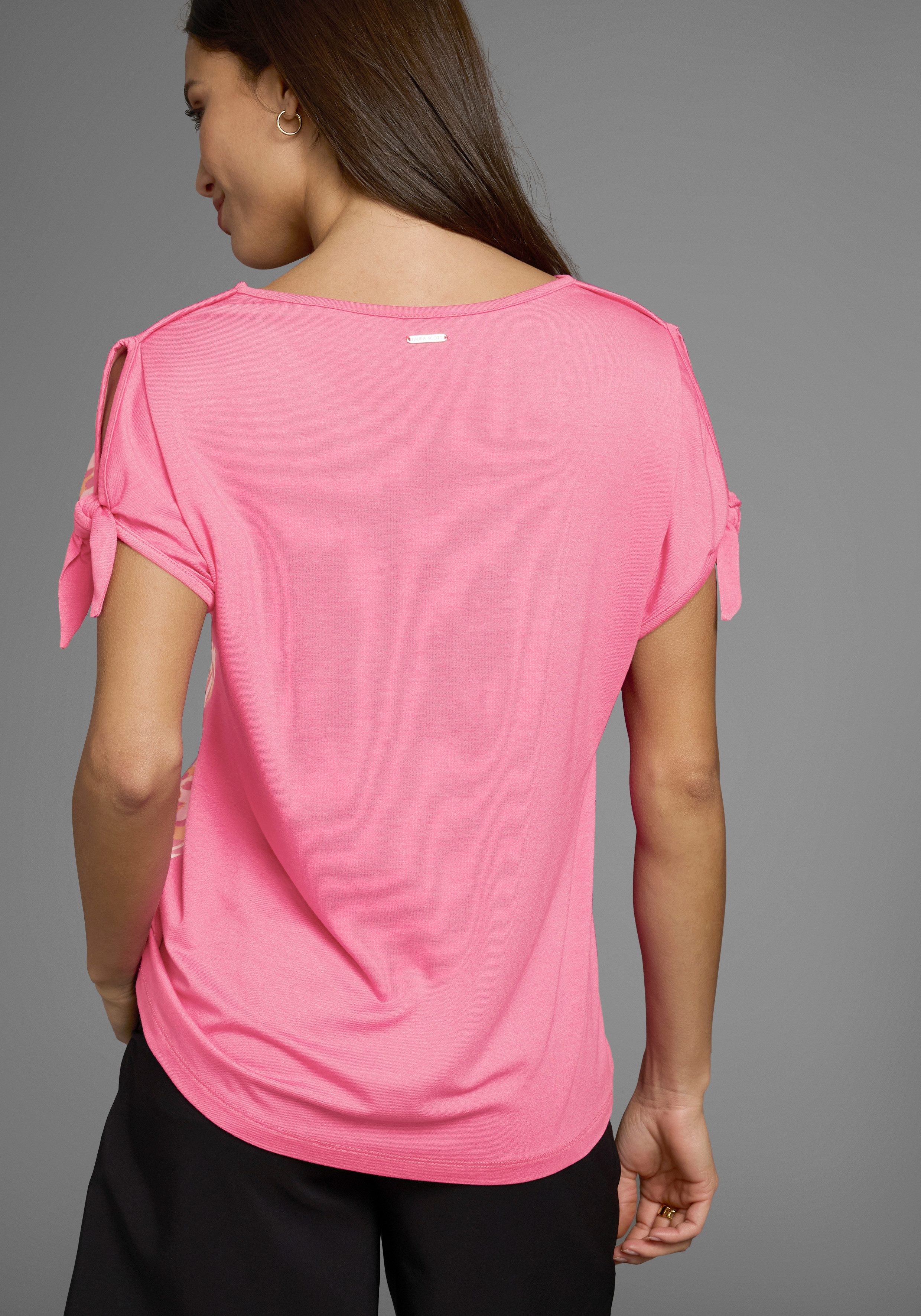 Laura Scott Shirtblouse met luipaardprint & bindband - nieuwe collectie