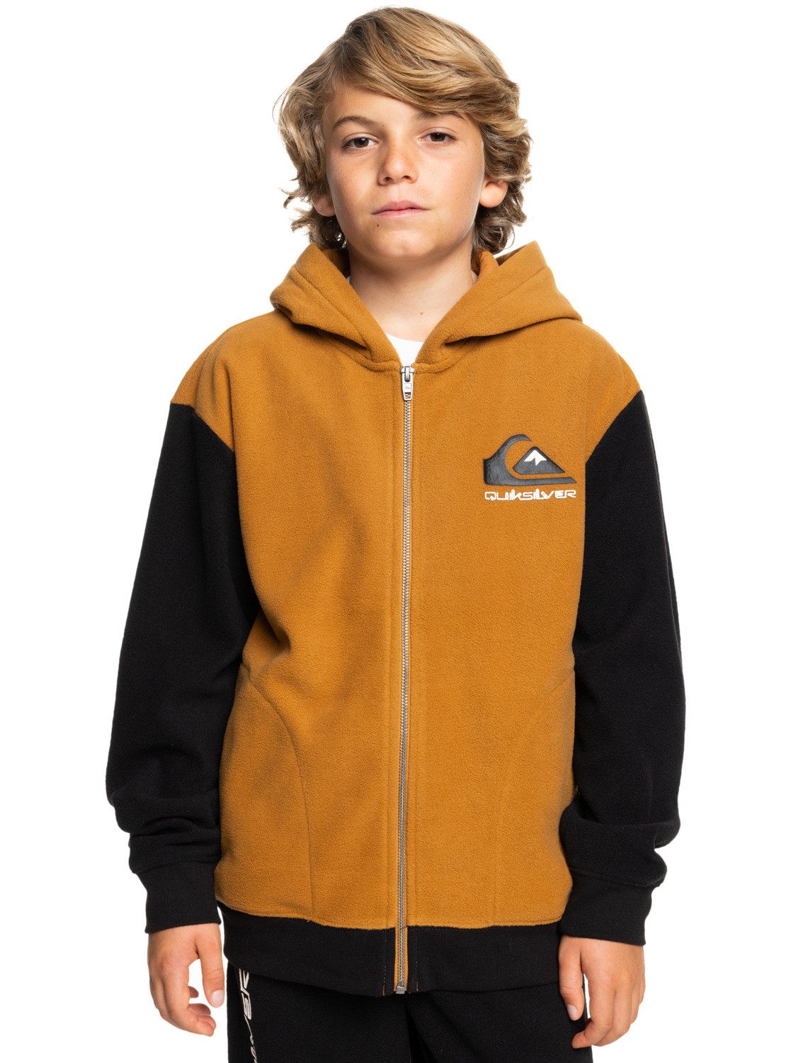 Quiksilver Capuchonsweatvest Essential jongens sweatvesten maat 16 bruin