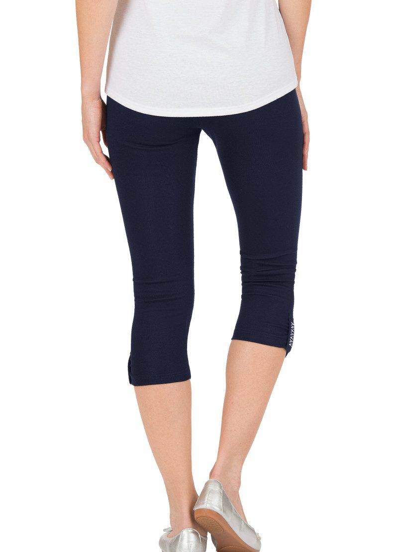 Trigema Legging TRIGEMA legging 7/8 met kristallen (1-delig)