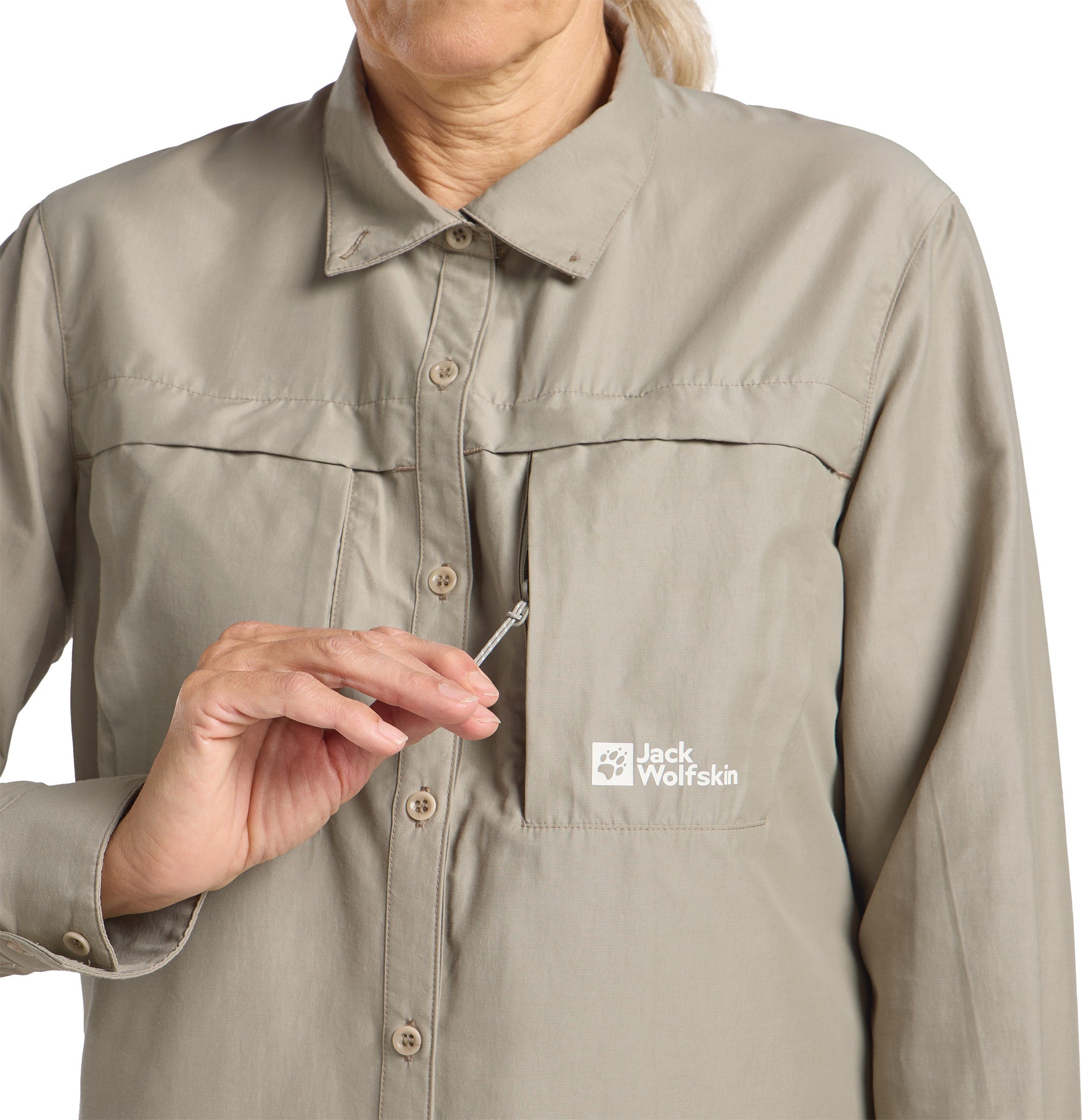 Jack Wolfskin Blouse met lange mouwen BARRIER LS SHIRT W