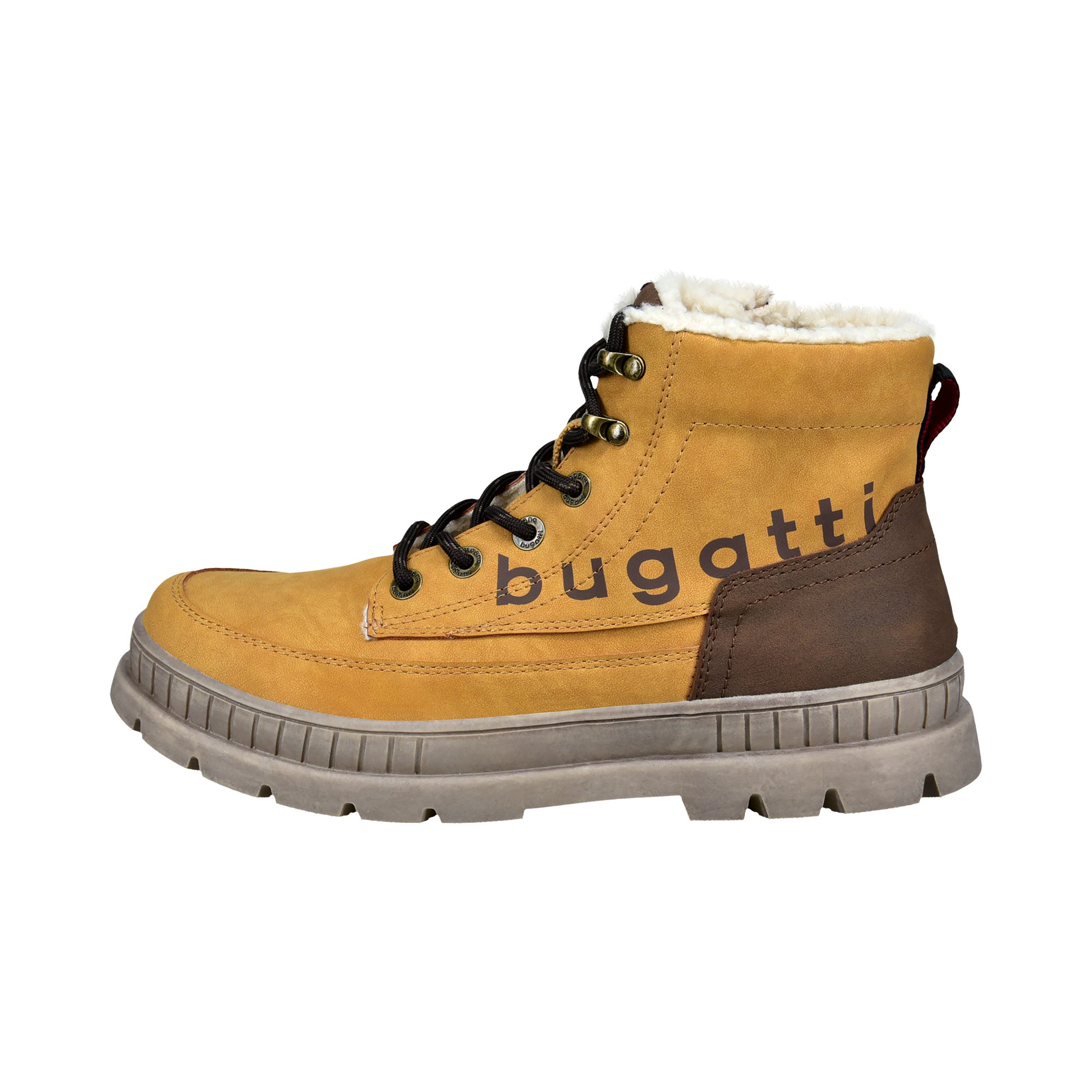 Bugatti Winterlaarzen Plateauzolen, veterboots met plateauzool