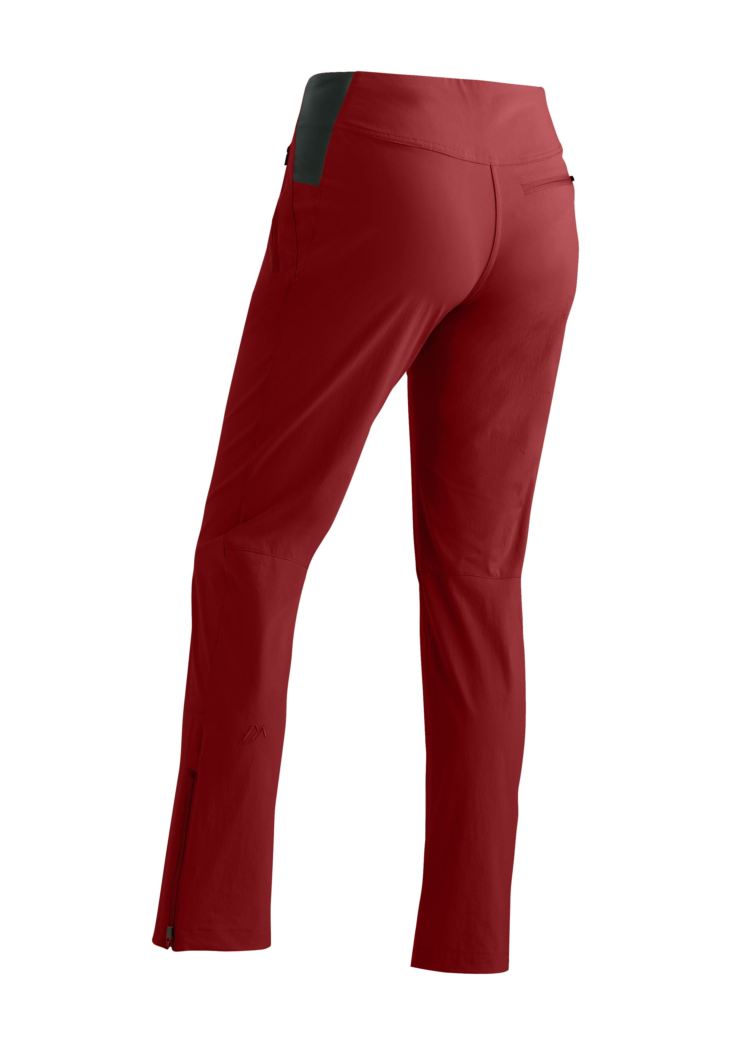 Maier Sports Outdoorbroek Inara slim Vario Dames wandelbroek, functionele broek met variabele tailleband en 4 zakken, slim fit