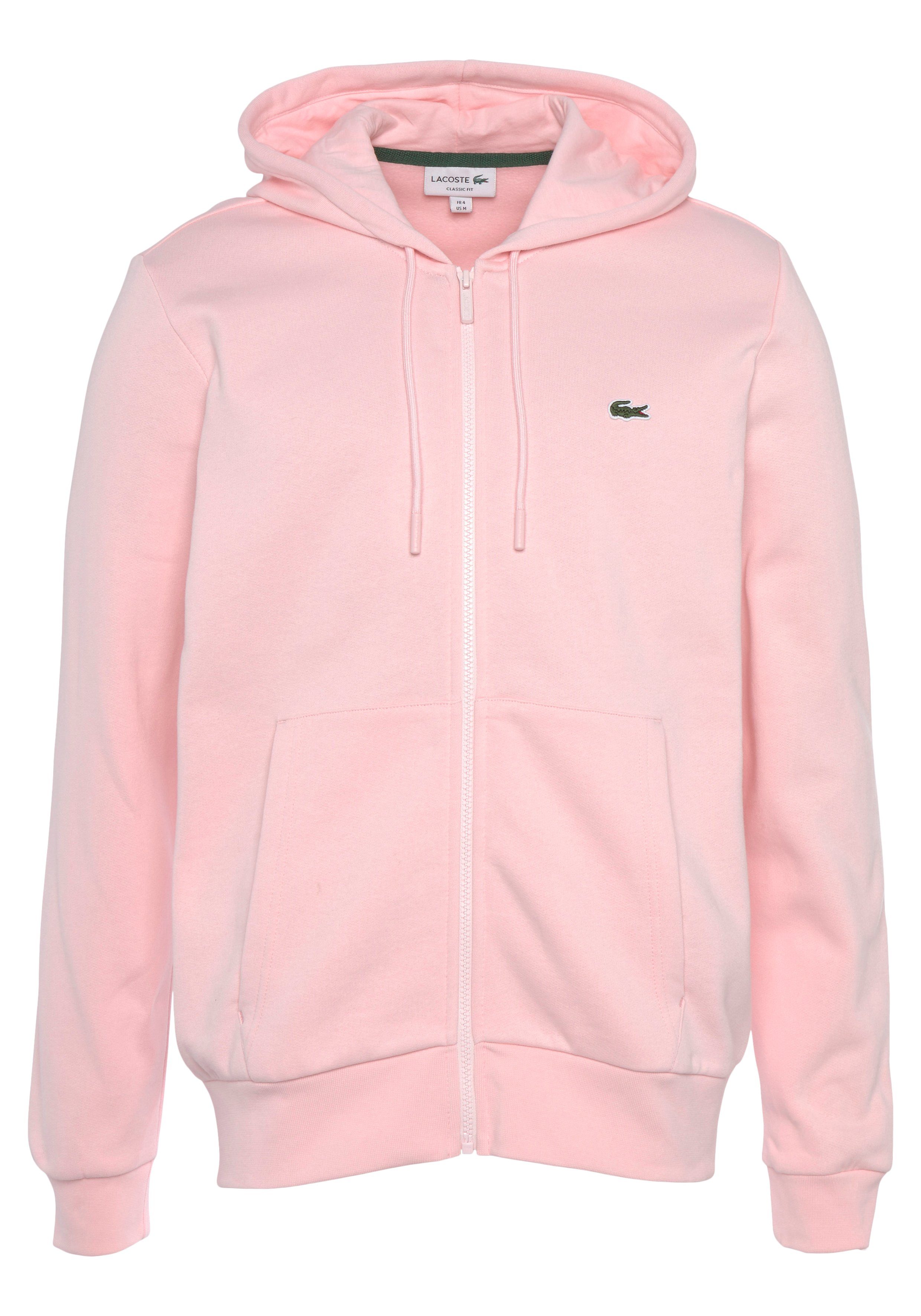 Lacoste Zip-up Sweatshirt Pink