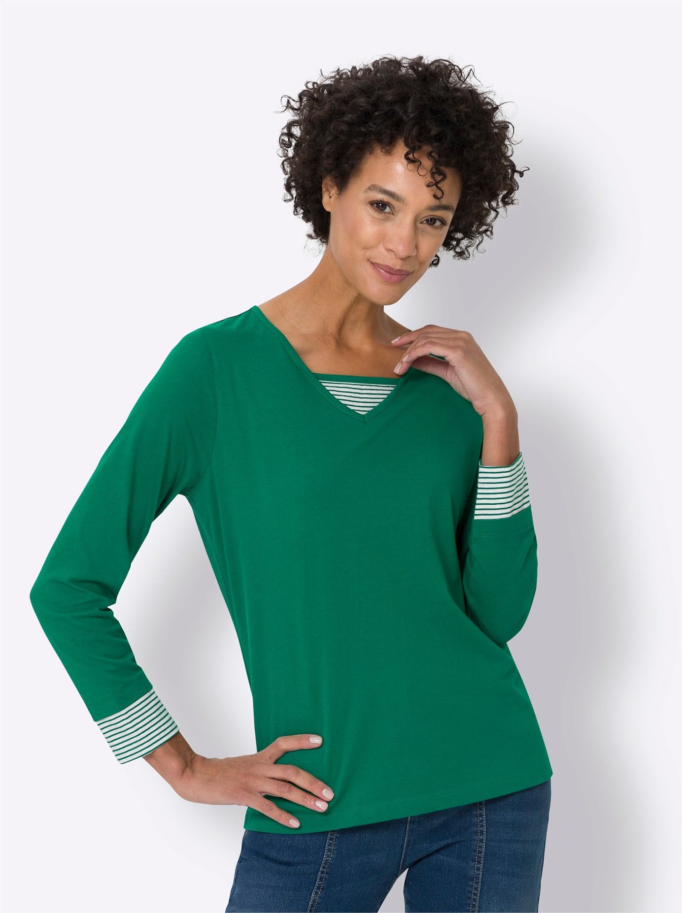 Classic Basics Shirt met lange mouwen Shirt (1-delig)