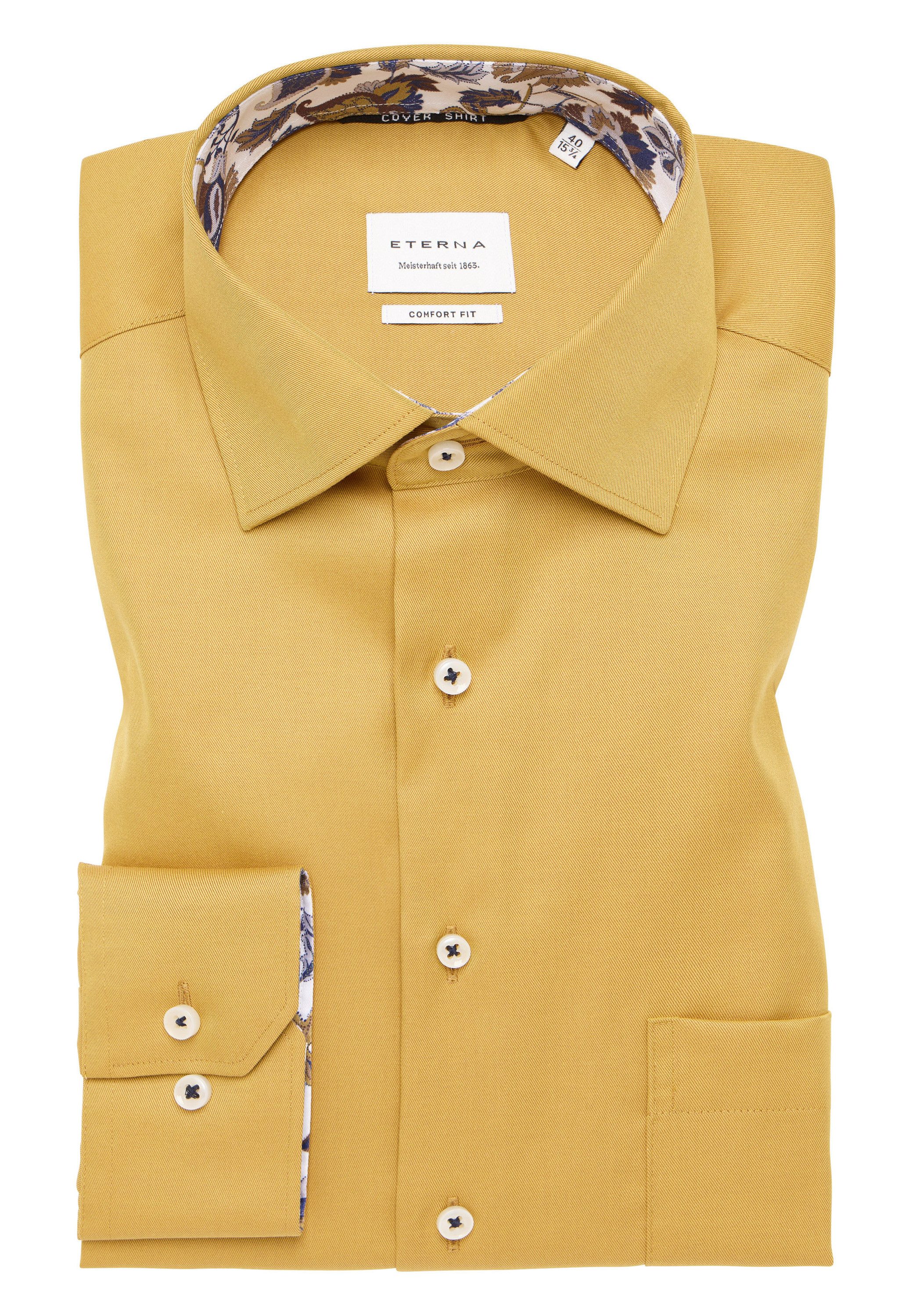 Eterna Overhemd met lange mouwen Comfort fit NON IRON (strijkvrij)