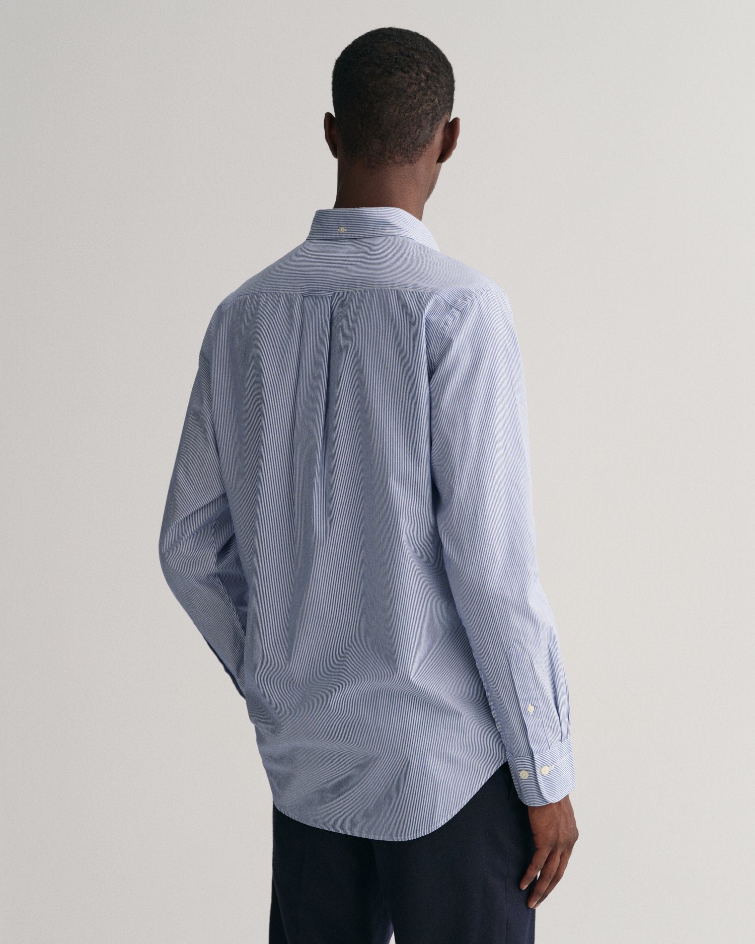 Gant Overhemd met lange mouwen REG POPLIN BANKER SHIRT Banker Stripe popeline, lichte katoen