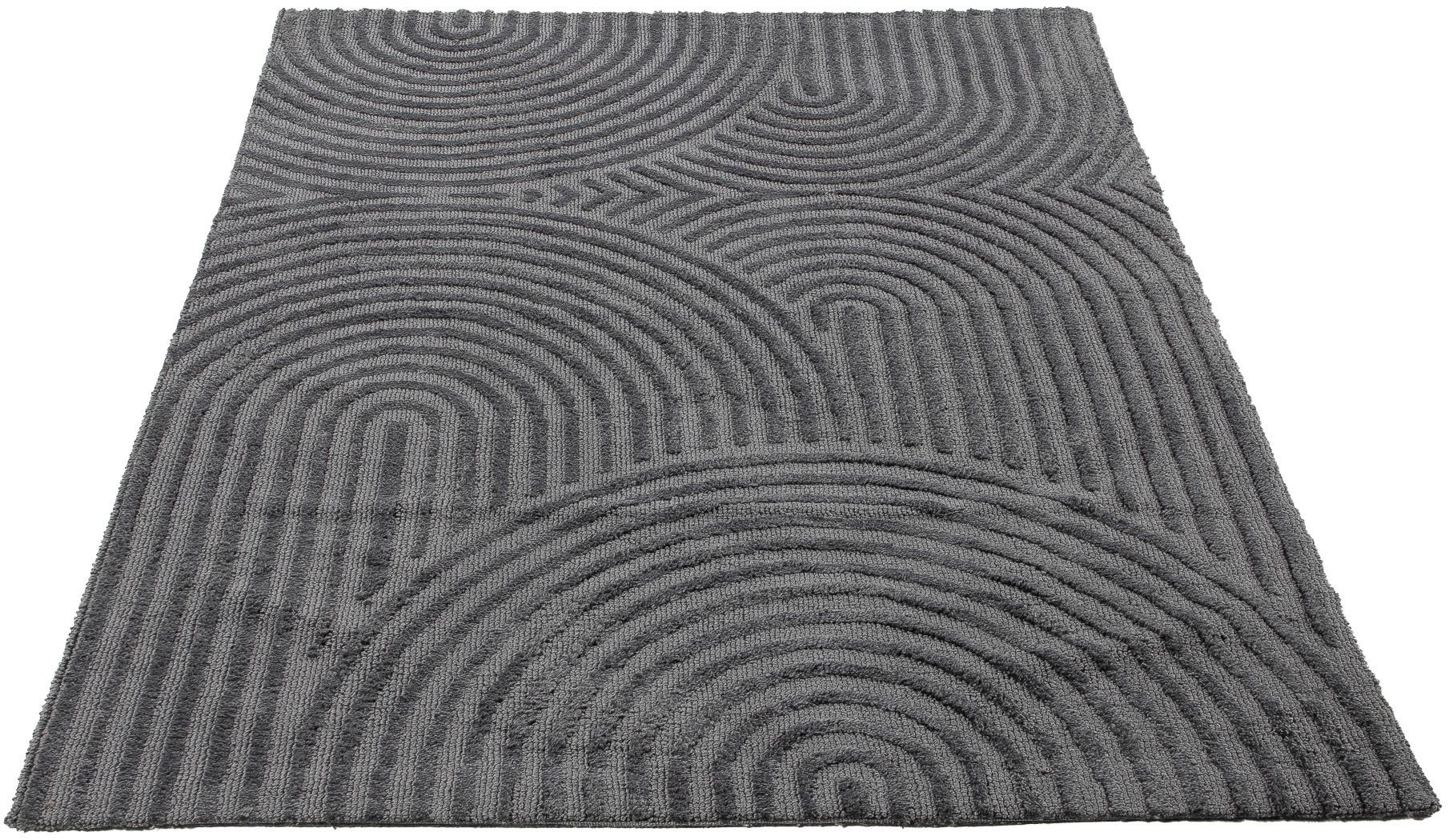 carpetfine Vloerkleed Holly Zen 1 Hoog-laag effect, geometrisch, tijdloos ontwerp, decoratief hoogtepunt
