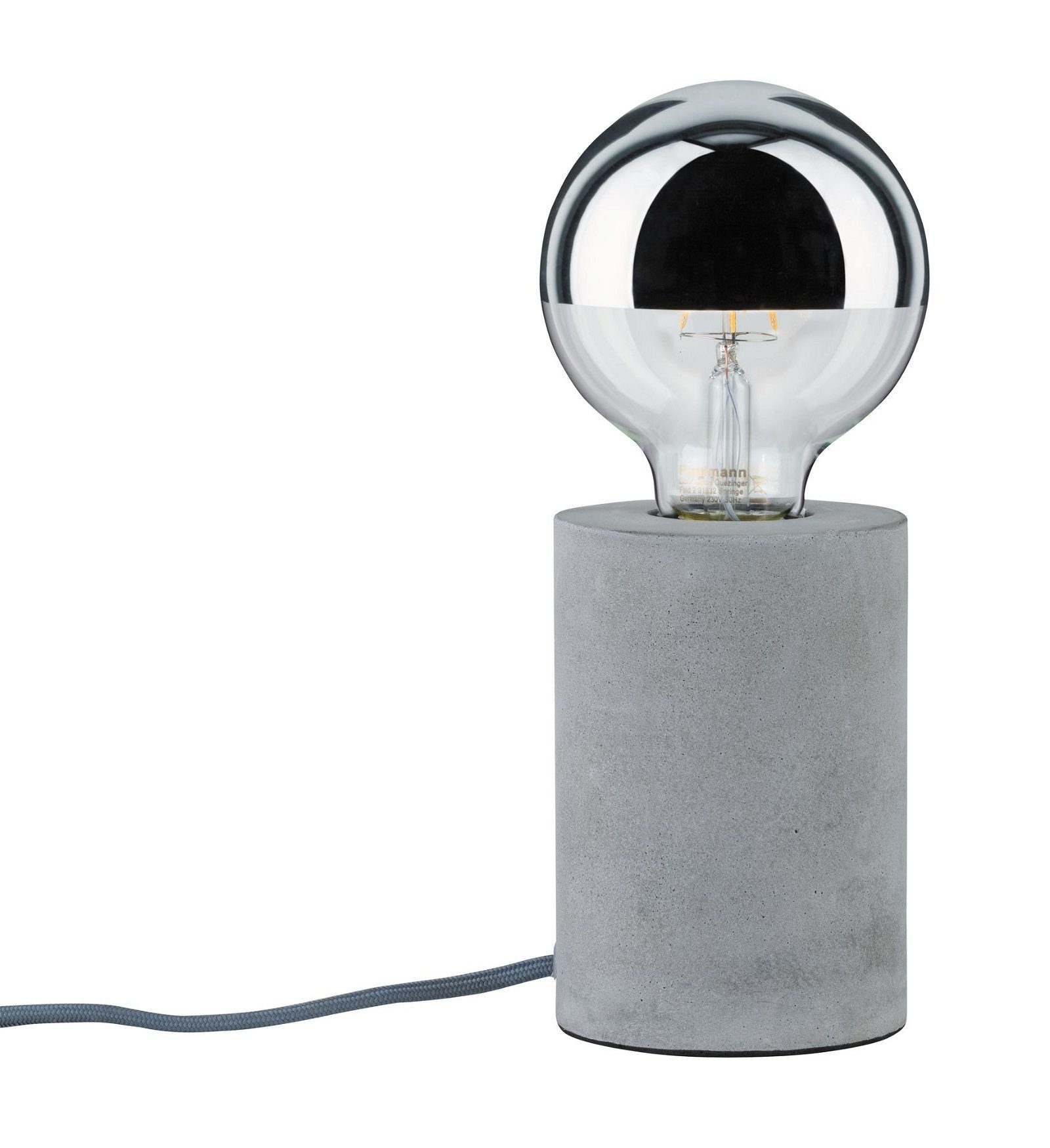 Paulmann Tafellamp Neordic Mik rond max.1x20W E27 Grijs 230V Beton (1 stuk)