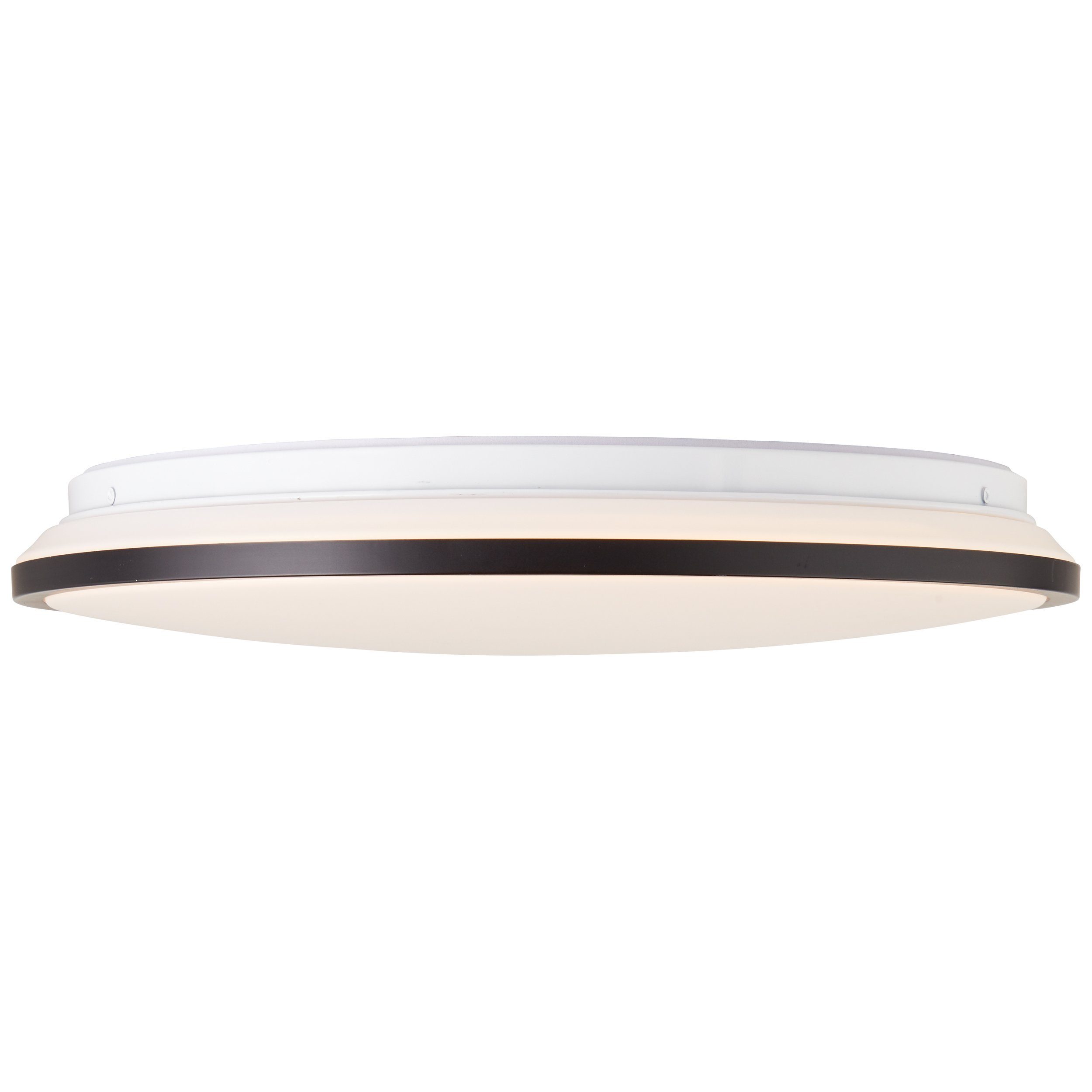Brilliant Leuchten Led-plafondlamp Heida 2500 lm, ø 40 cm, metaal/kunststof, zwart