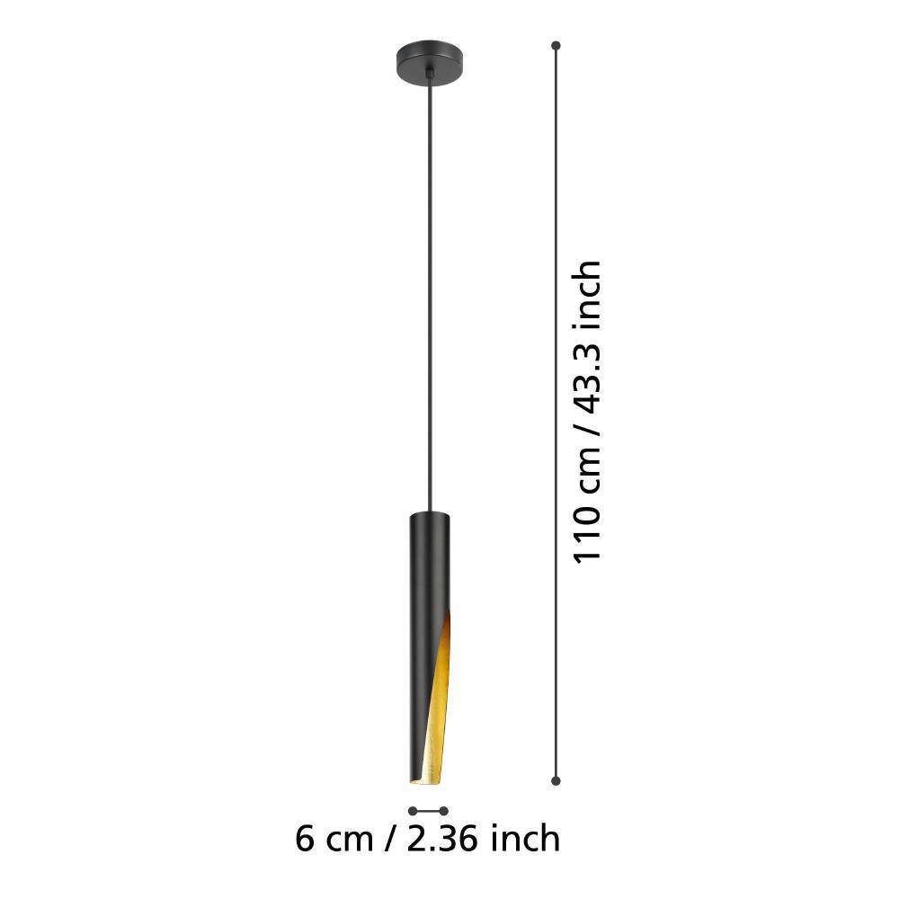 EGLO Hanglamp BARBOTTO Hanglamp, staal, GU10, IP20, hanglamp, eettafellamp (1 stuk)