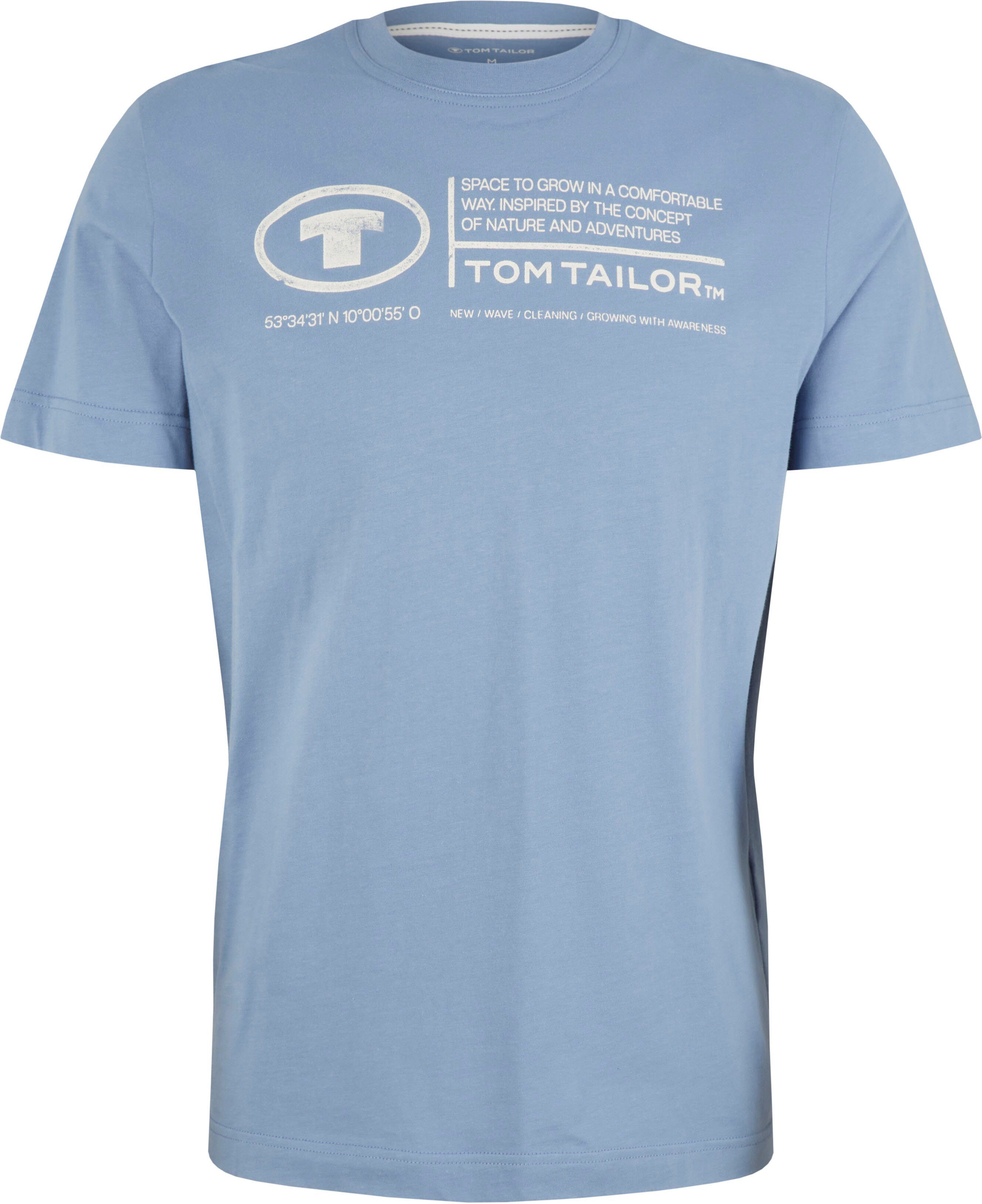 Tom Tailor Shirt met print Tom Tailor heren T-shirt, frontprint