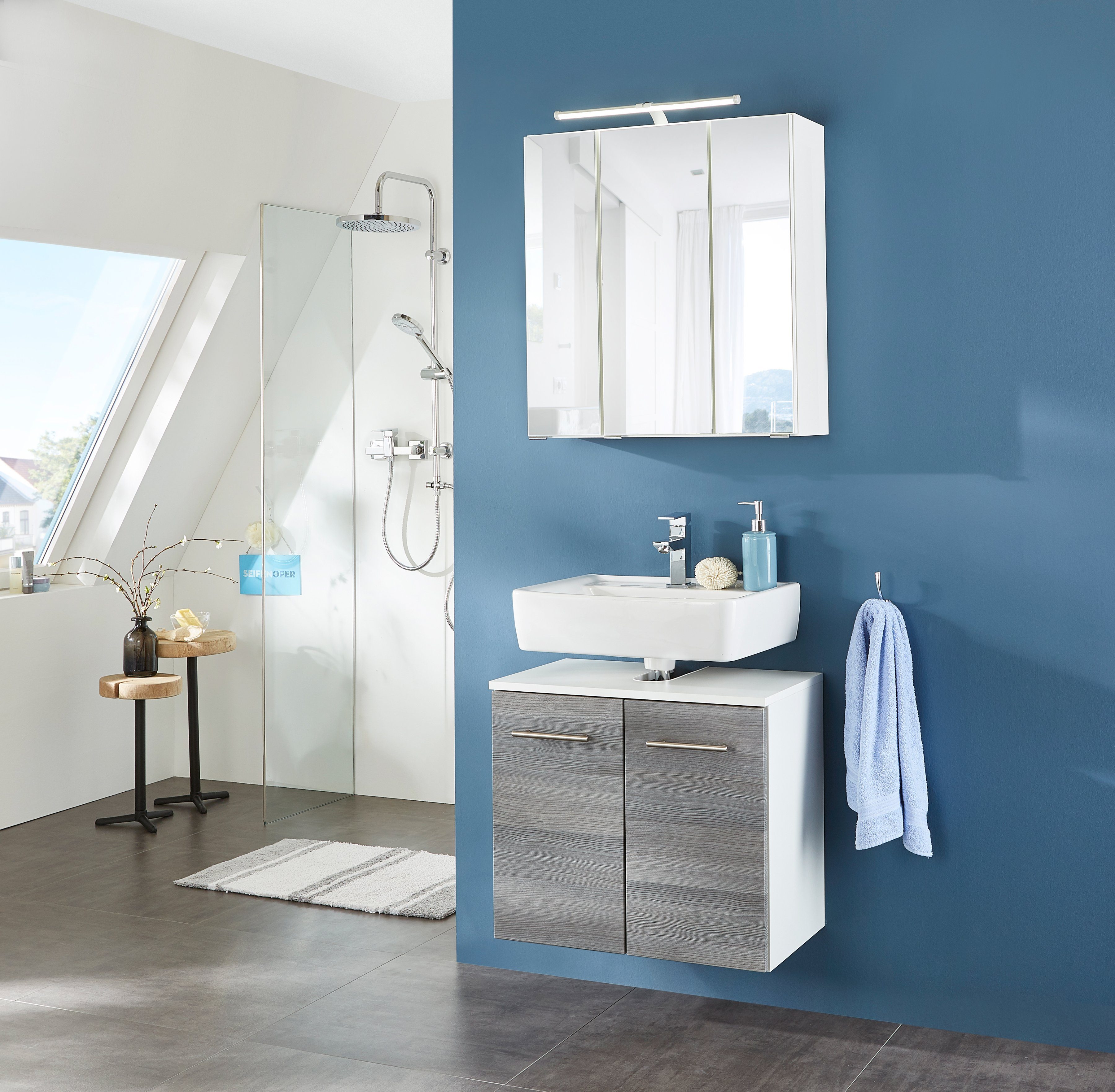 welltime Wastafelonderkast Trento, in verschillende designs en kleuren Badkamermeubel, breedte 60 cm, badkamerkast wastafelonderkast wastafelonderkast