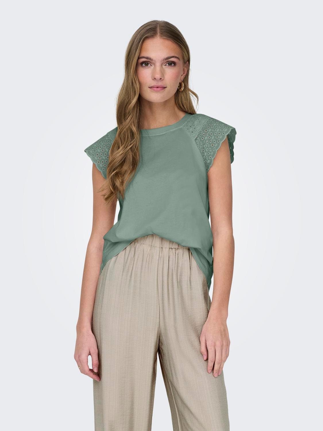 Only Shirt met korte mouwen ONLXIANA LIFE S/S MIX TOP JRS