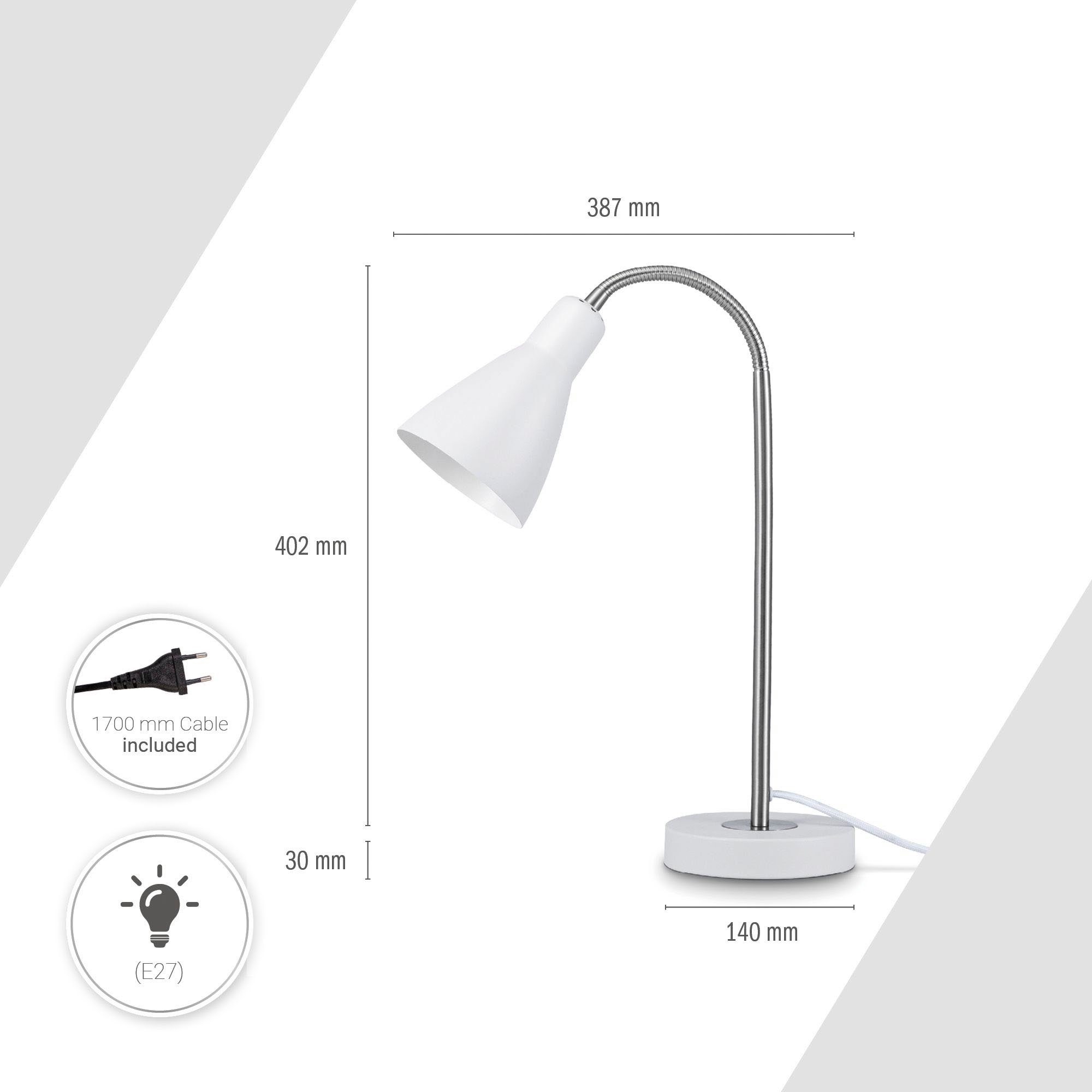 Paco Home Tafellamp WILHELM met compatibele dimmer en lichtbron