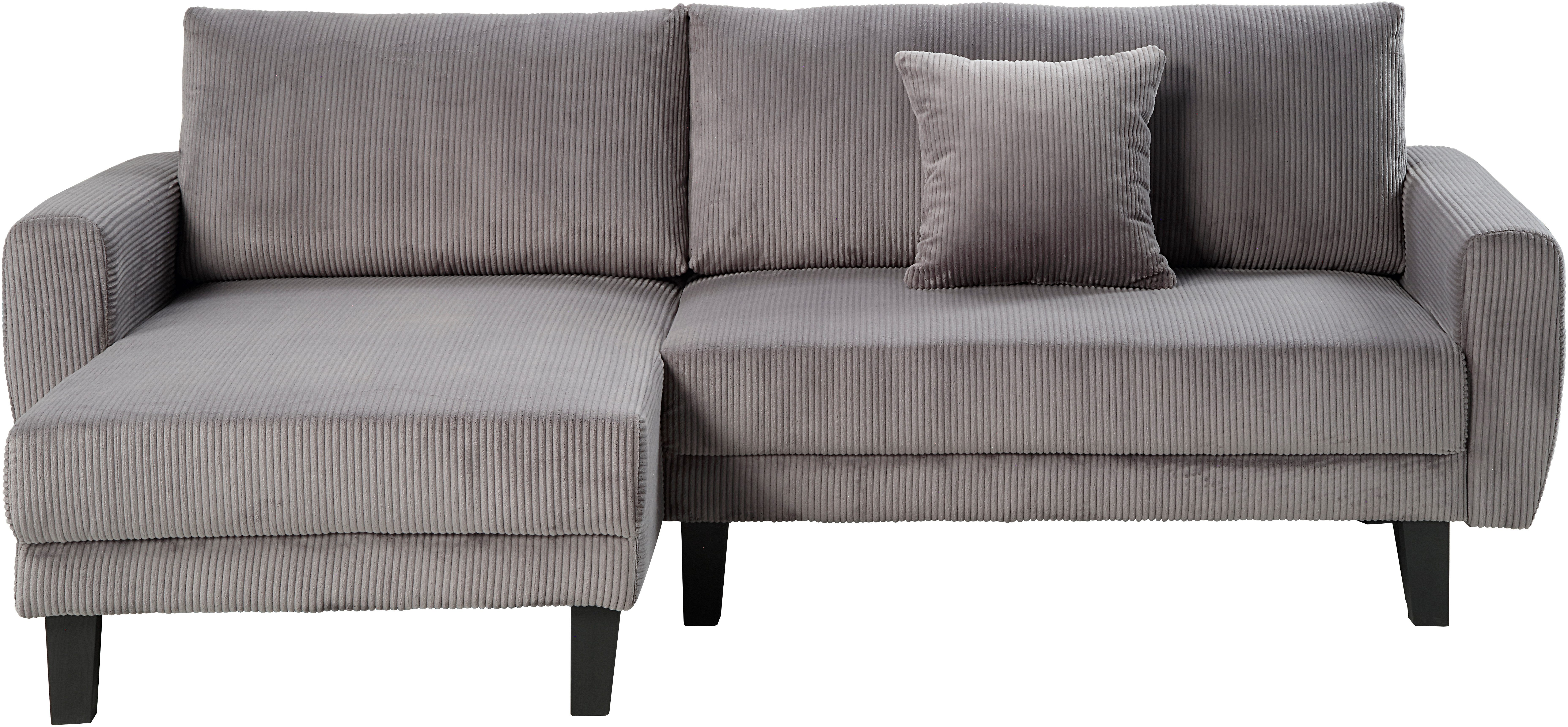 ATLANTIC home collection Hoekbank Leonid L-vorm met slaapfunctie en bedkist