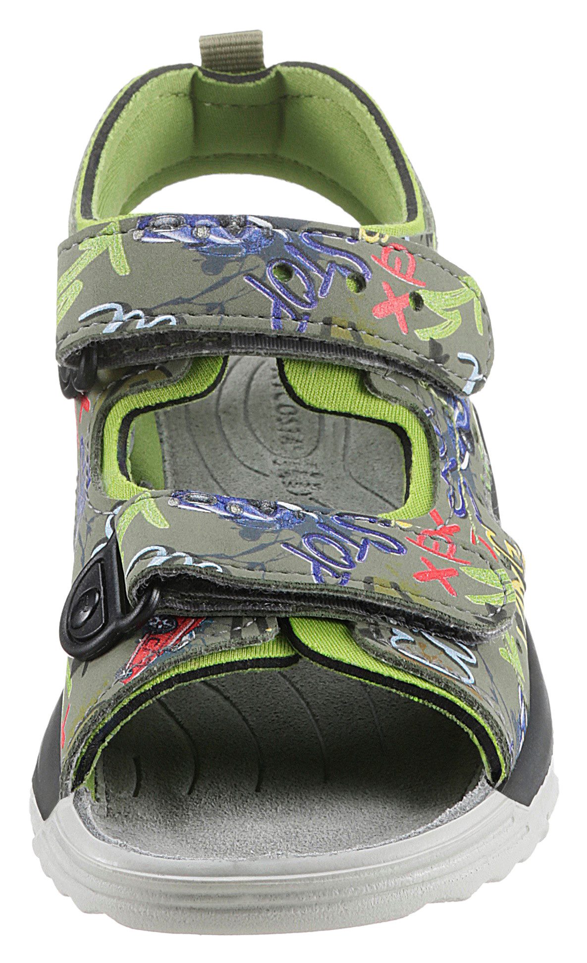 Ricosta Sandalen WAVE WMS: middel , zomerschoen, klittenbandschoen, sandaal, met coole print