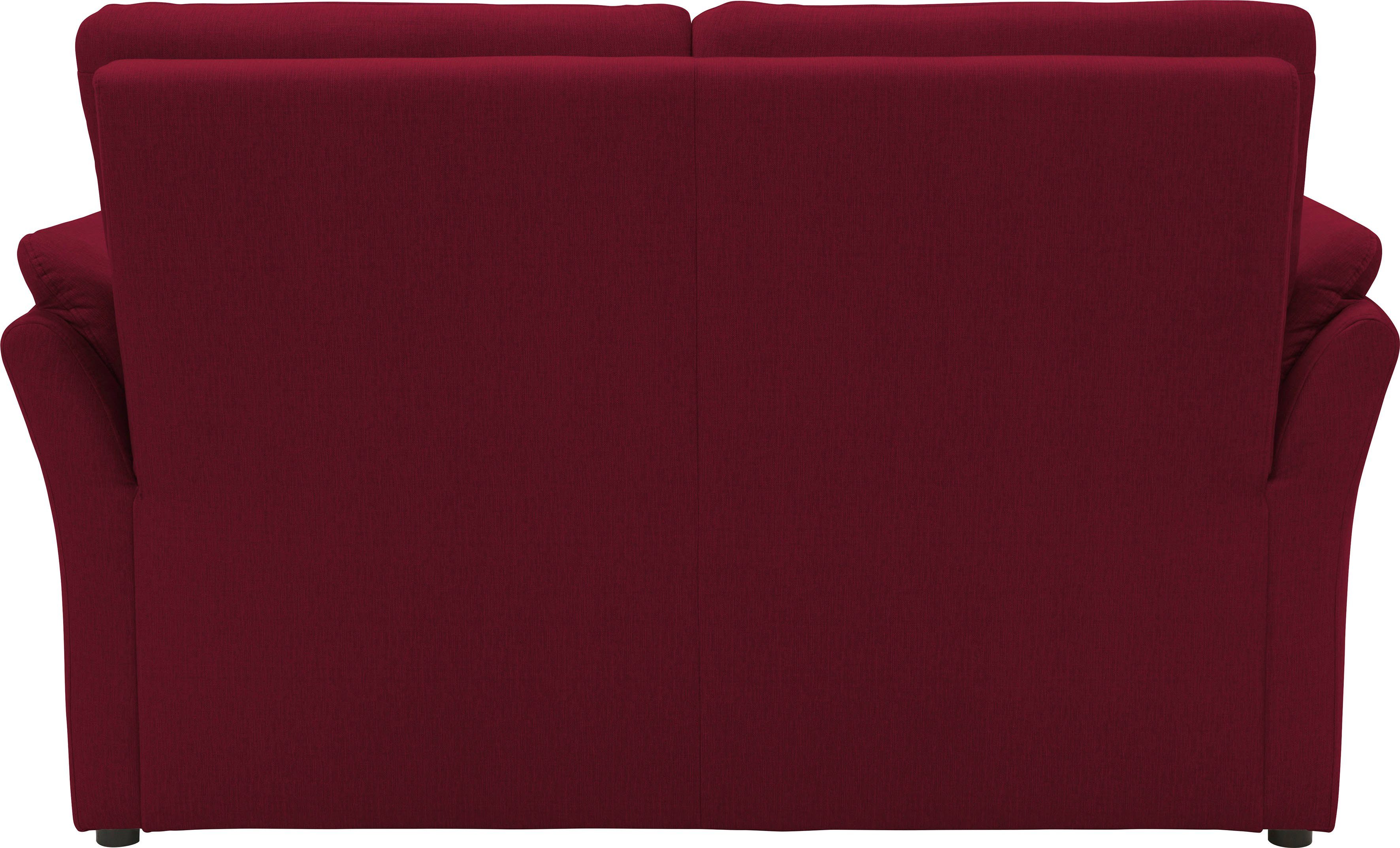 DOMO collection 2-zitsbank Pina, smalle armleuningen, met bonellvering, compact & elegant
