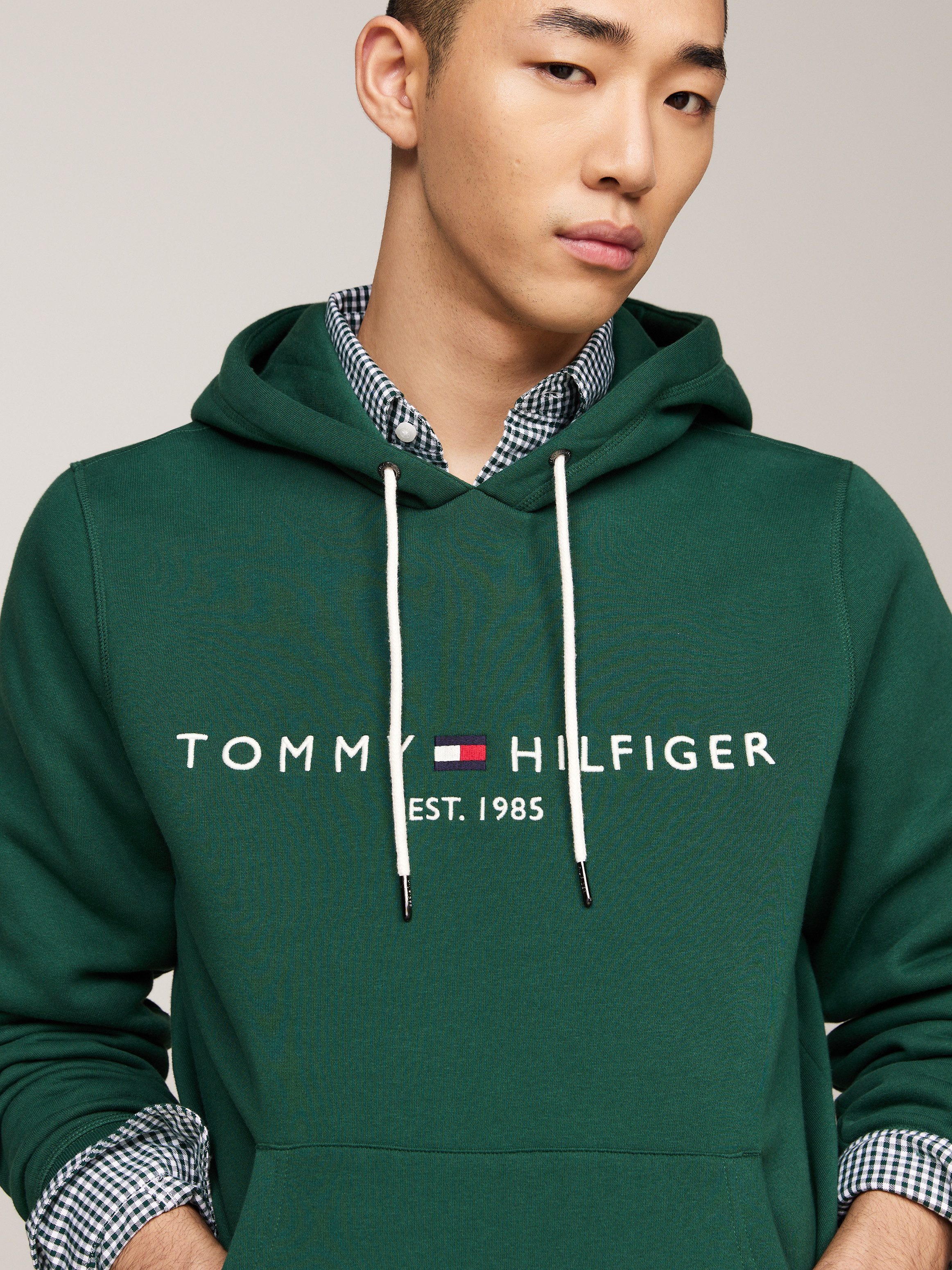 Tommy Hilfiger Hoodie TOMMY LOGO HOODY met geborduurd th-inscriptie op de borst