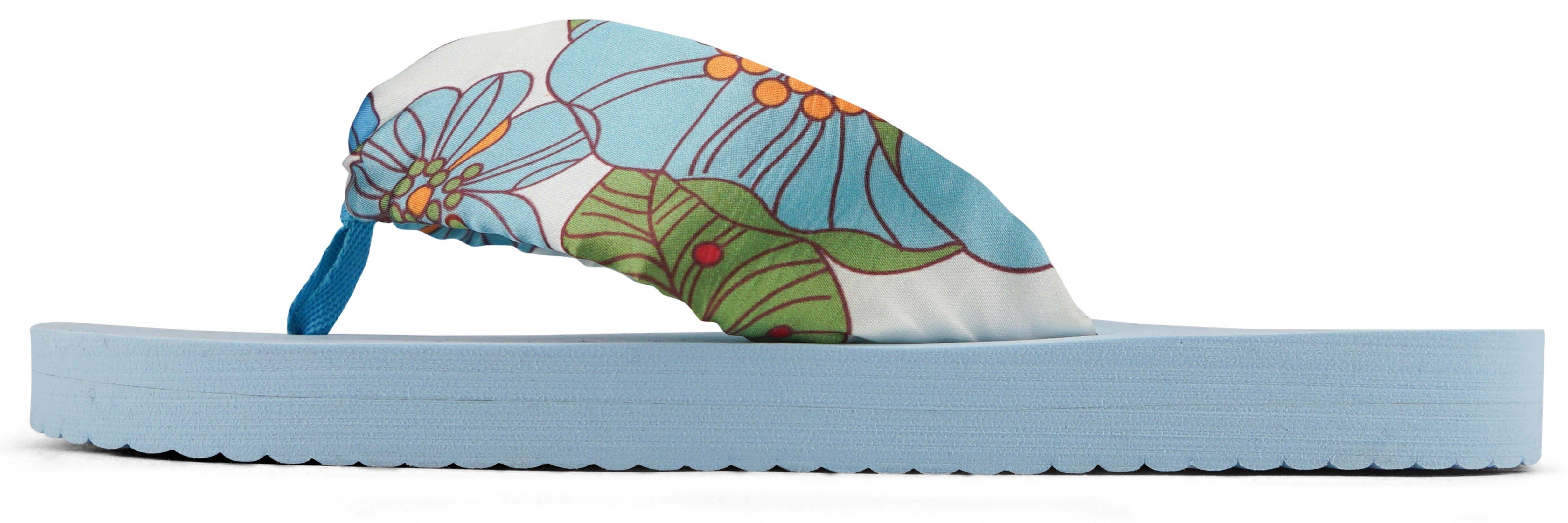 Flip Flop Teenslippers Flip*tube flower , zomerschoen, slippers, poolslides met mooie bloemenprint dames teenslippers maat 37 EU multicolor