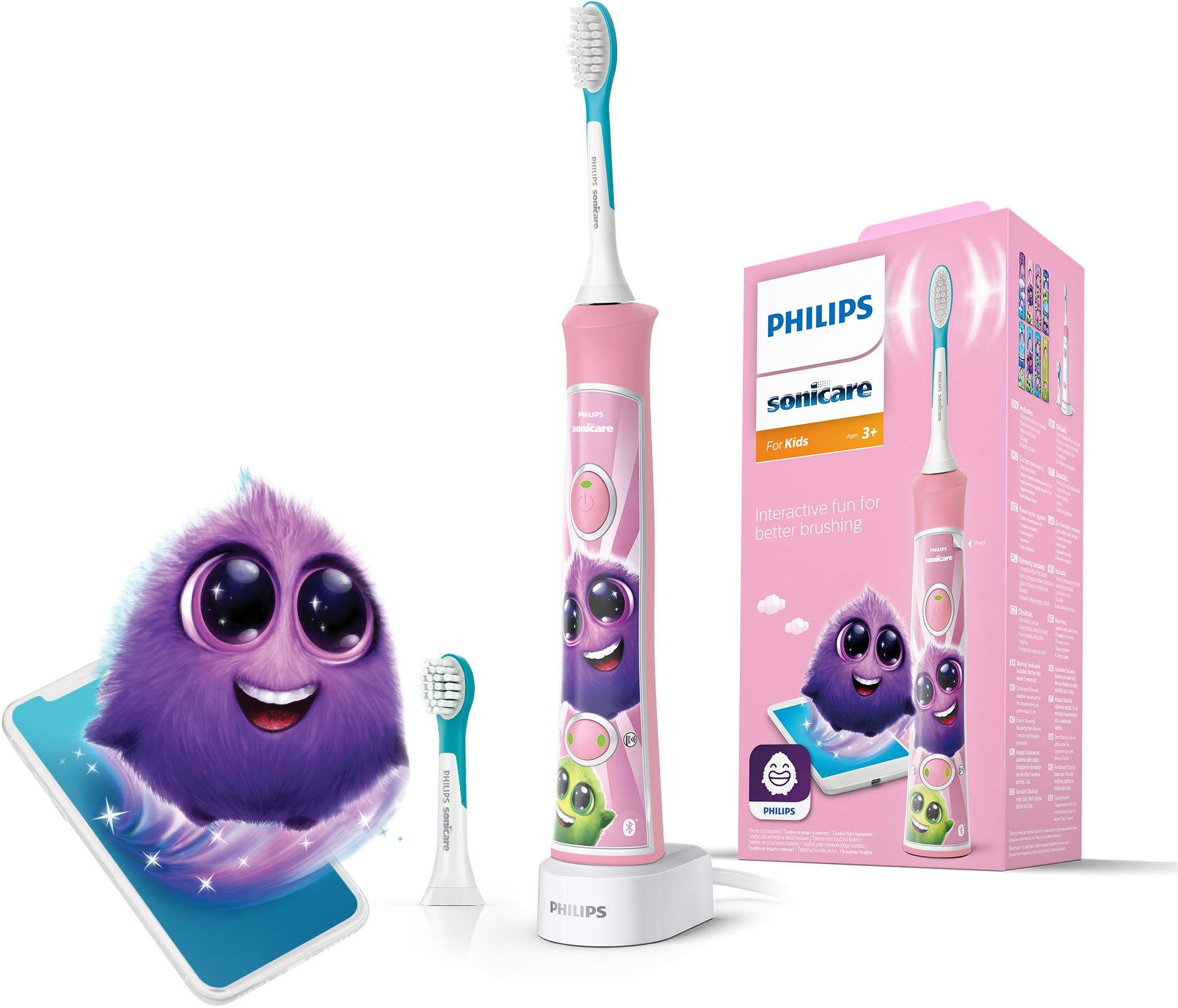 Philips Sonicare Elektrische kindertandenborstel HX6352/42 met interactieve tandenpoets-app