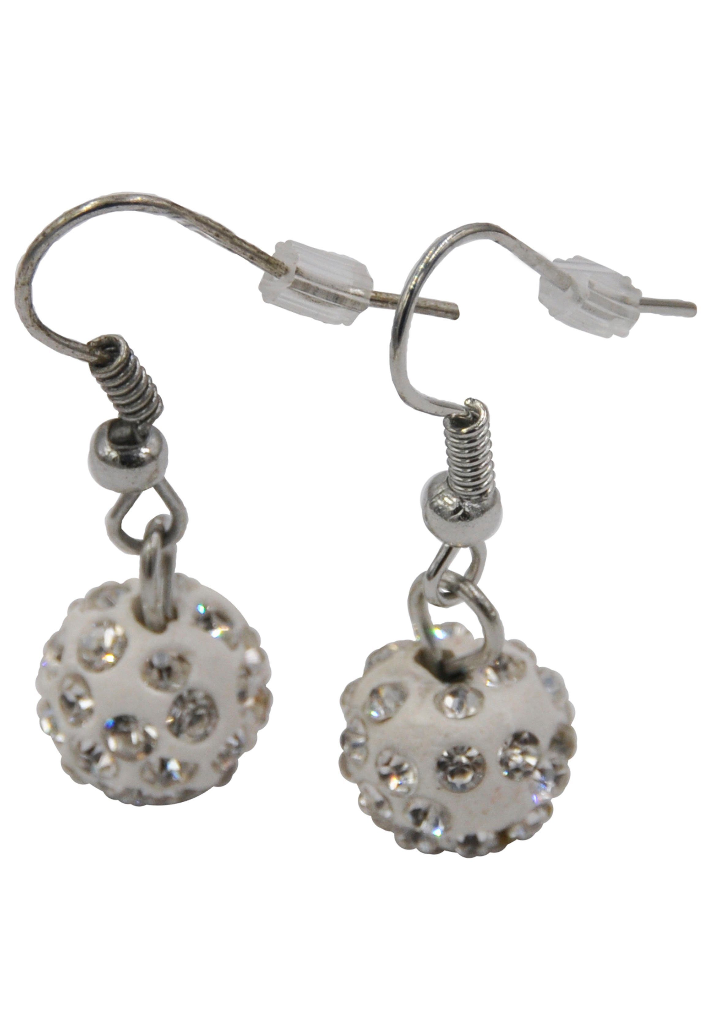 Firetti Oorring- en kettingenset Blue Crystal met glassteen (set, 3-delig)