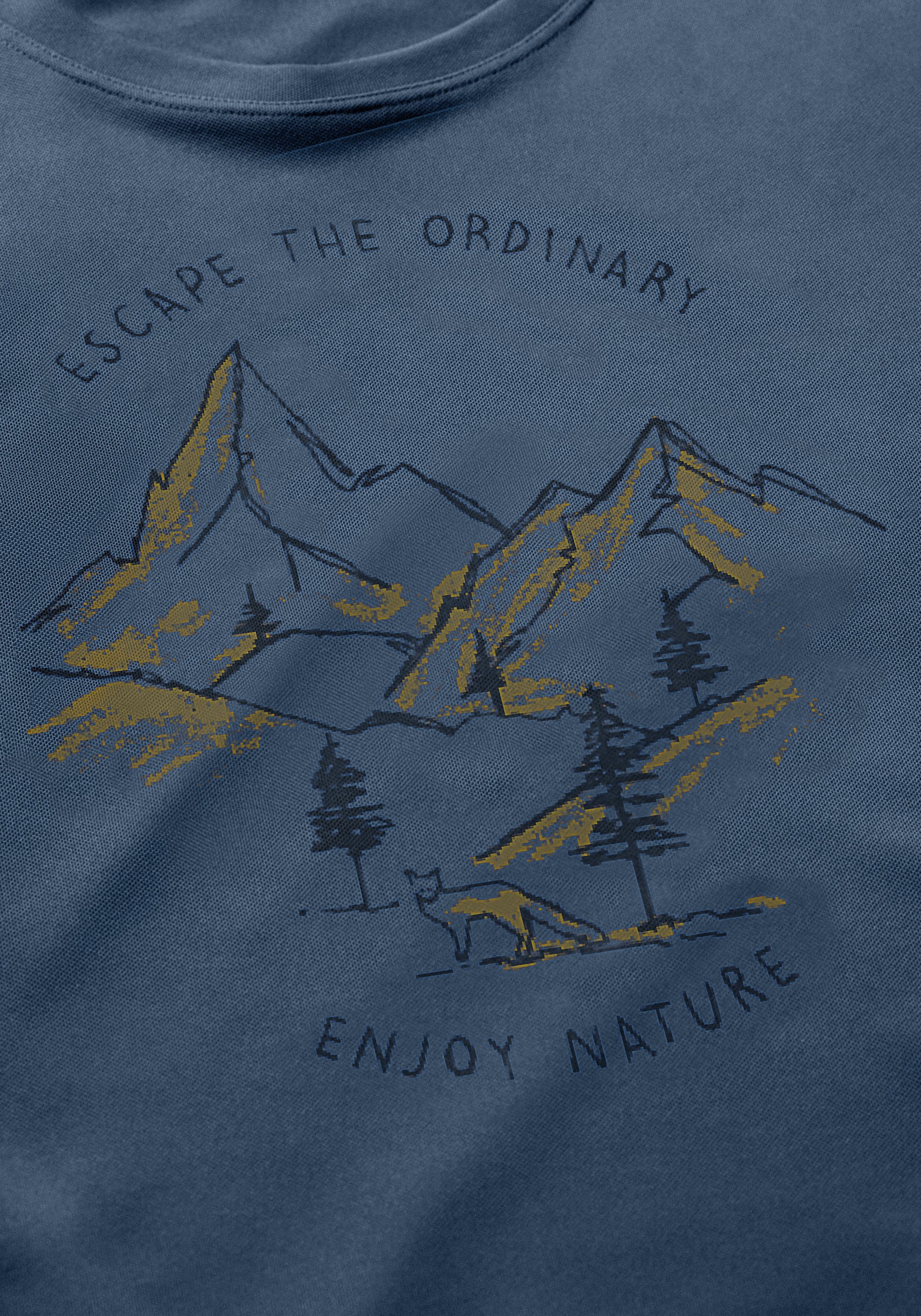 Maier Sports T-shirt Dieter print Heren functioneel shirt, vrijetijdsshirt met print, regular fit