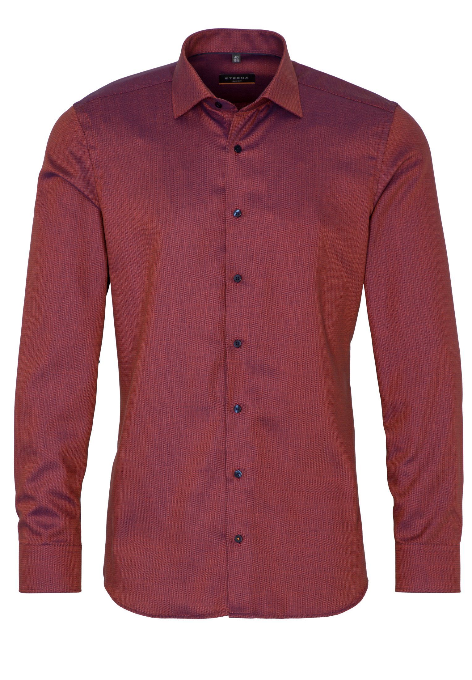 Eterna Overhemd met lange mouwen Slim fit NON IRON (strijkvrij)