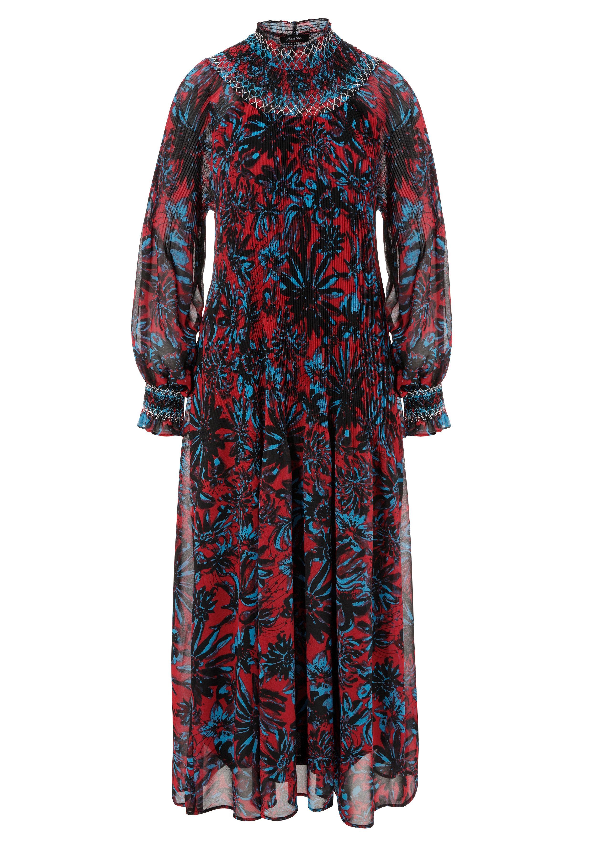 Aniston CASUAL Maxi-jurk met fantasierijke bloemen bedrukt