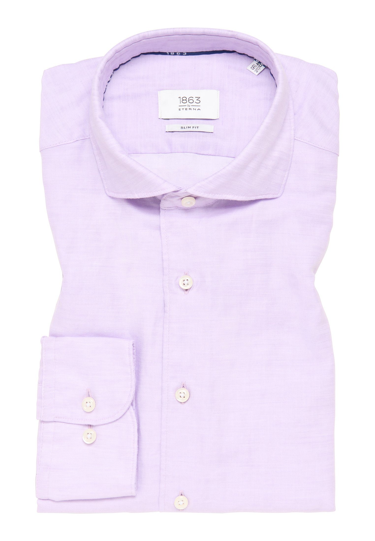 Eterna Overhemd met lange mouwen Slim fit EASY IRON (gemakkelijk te strijken)