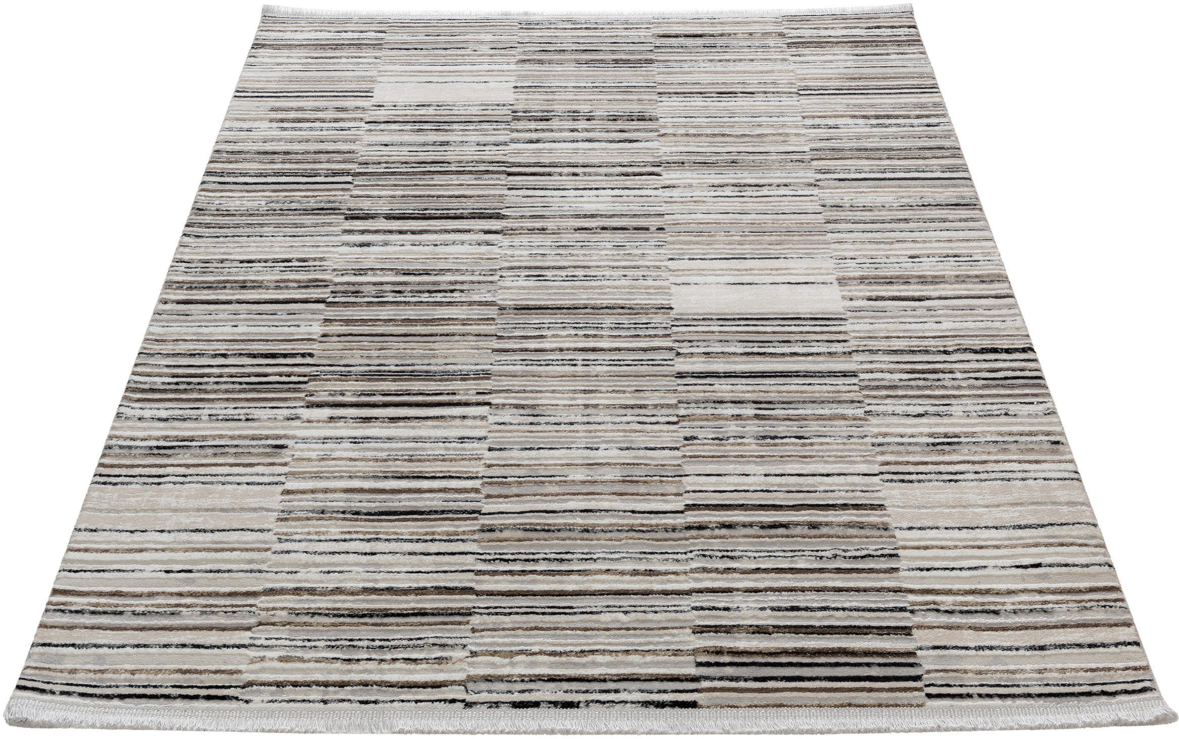 Sehrazat Vloerkleed Glory 260 Hoog-laag structuur, kortpolig tapijt, woonkamer