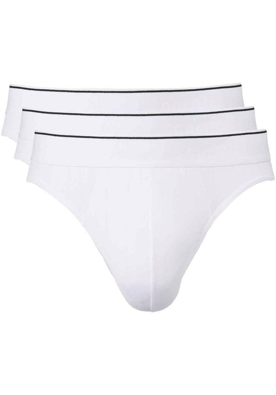 CALIDA Minislip Pure & Style met ademende en sneldrogende eigenschappen (set, 3 stuks) heren slips maat M (50) wit