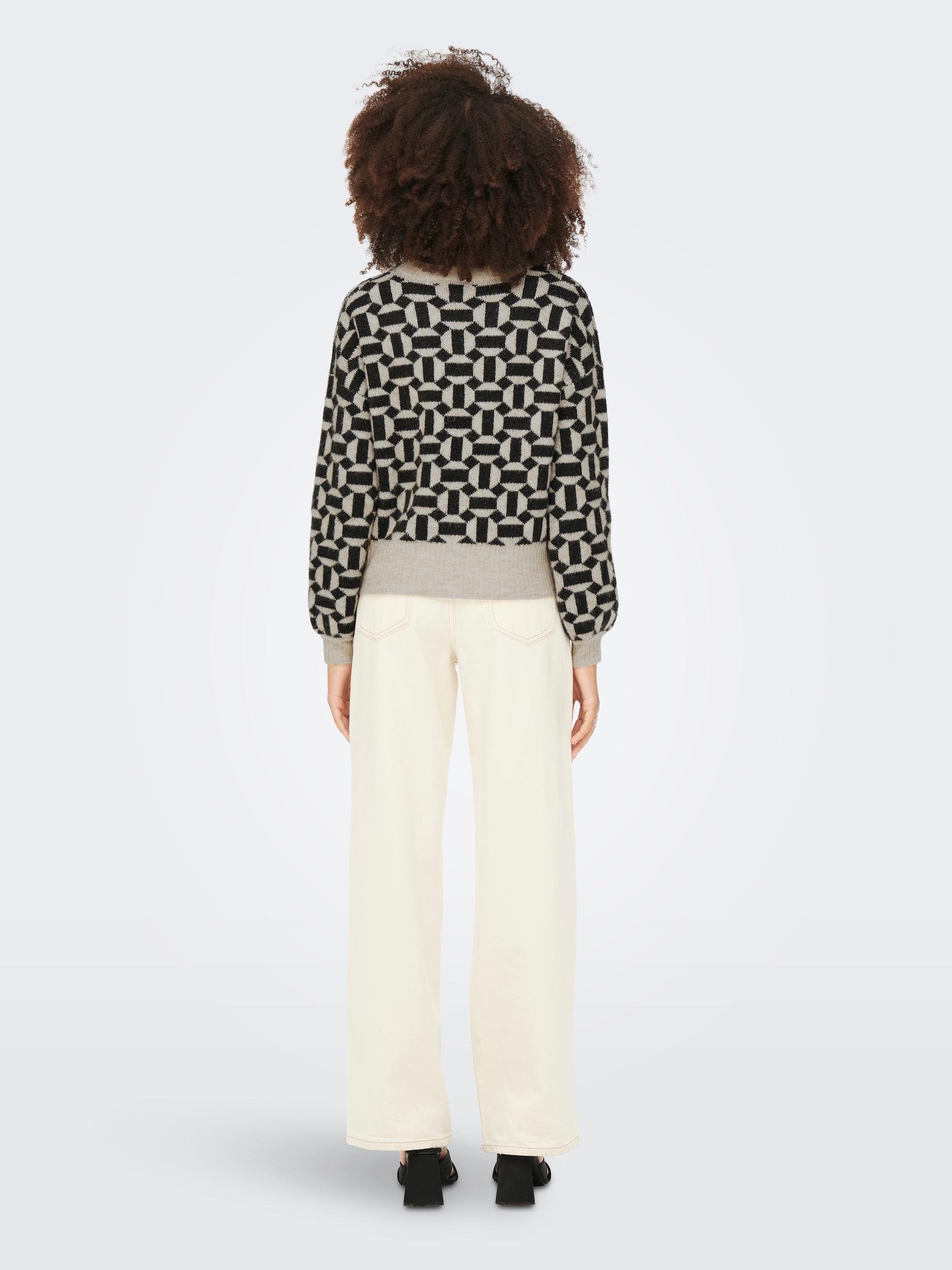 Only Trui met ronde hals ONLGEO LIFE L/S PULLOVER KNT