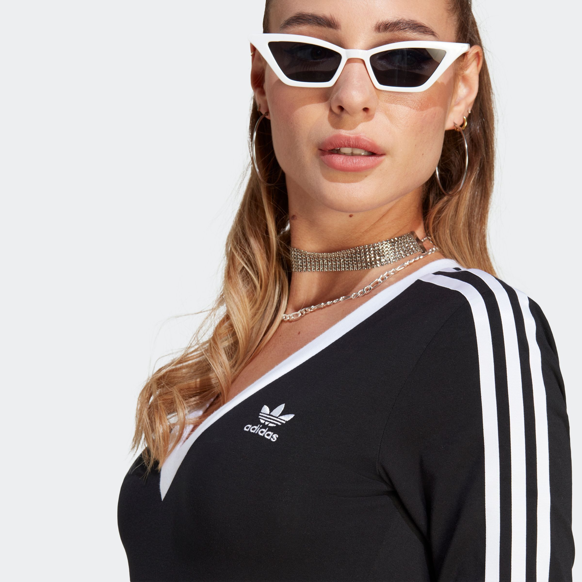adidas Originals Maxi-jurk MAXI DRESS V (1-delig)