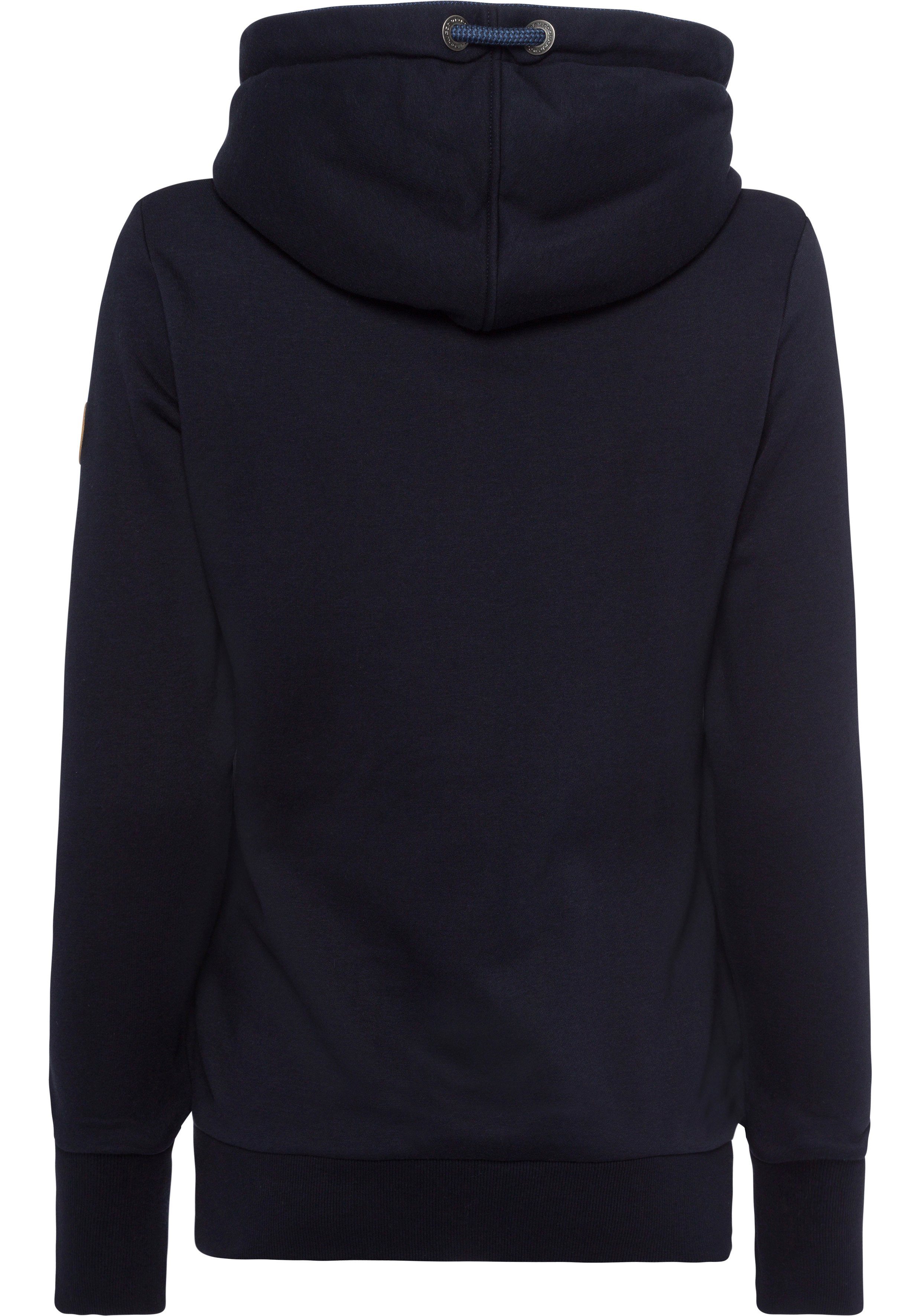 Ragwear Sweater GRIPY BUTTON O STARDUST met geprint statement op de voorkant "we are made of stardust"