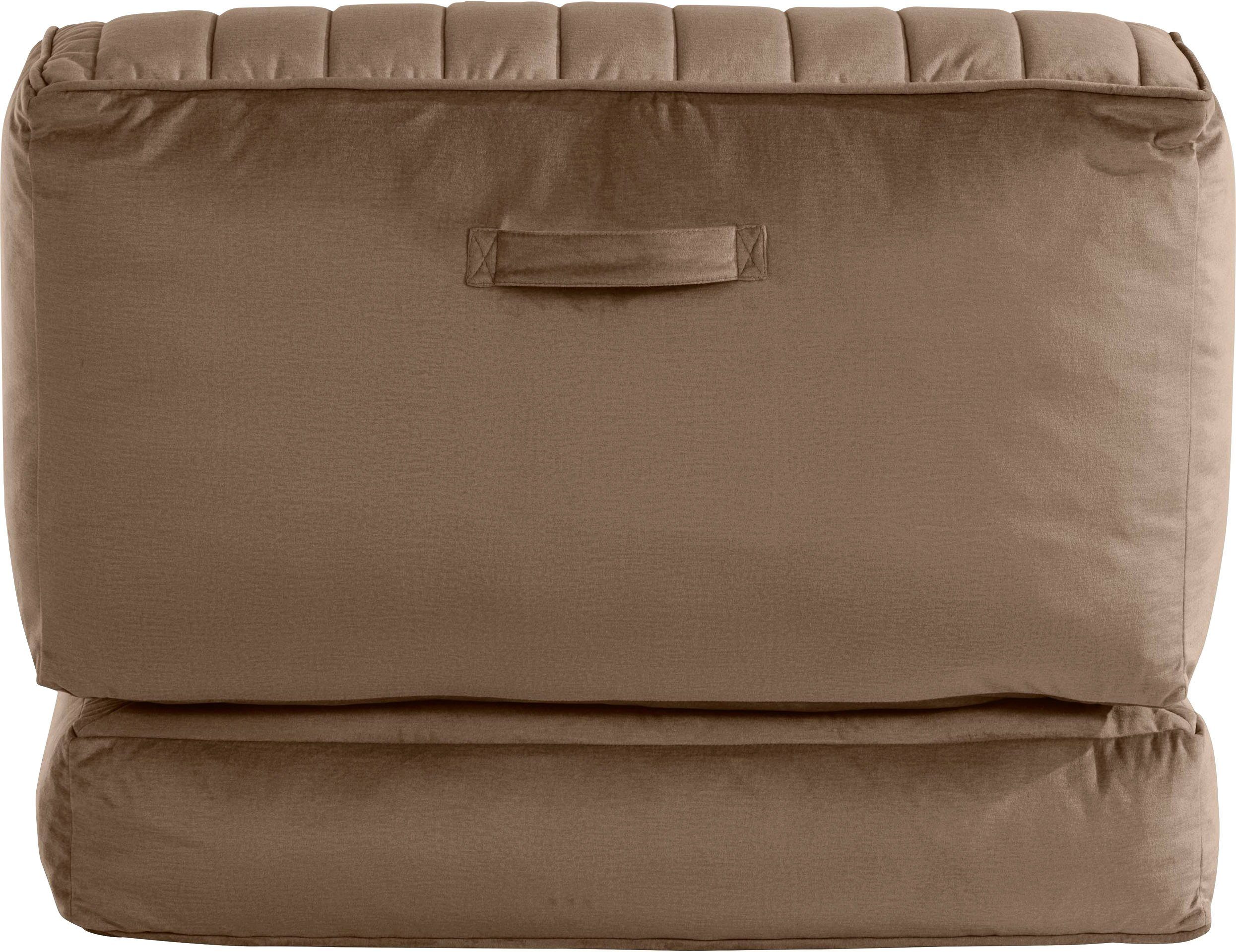 Leonique Relaxfauteuil POLLY Loungestoel met slaapfunctie, perfect als logeerbed, divan
