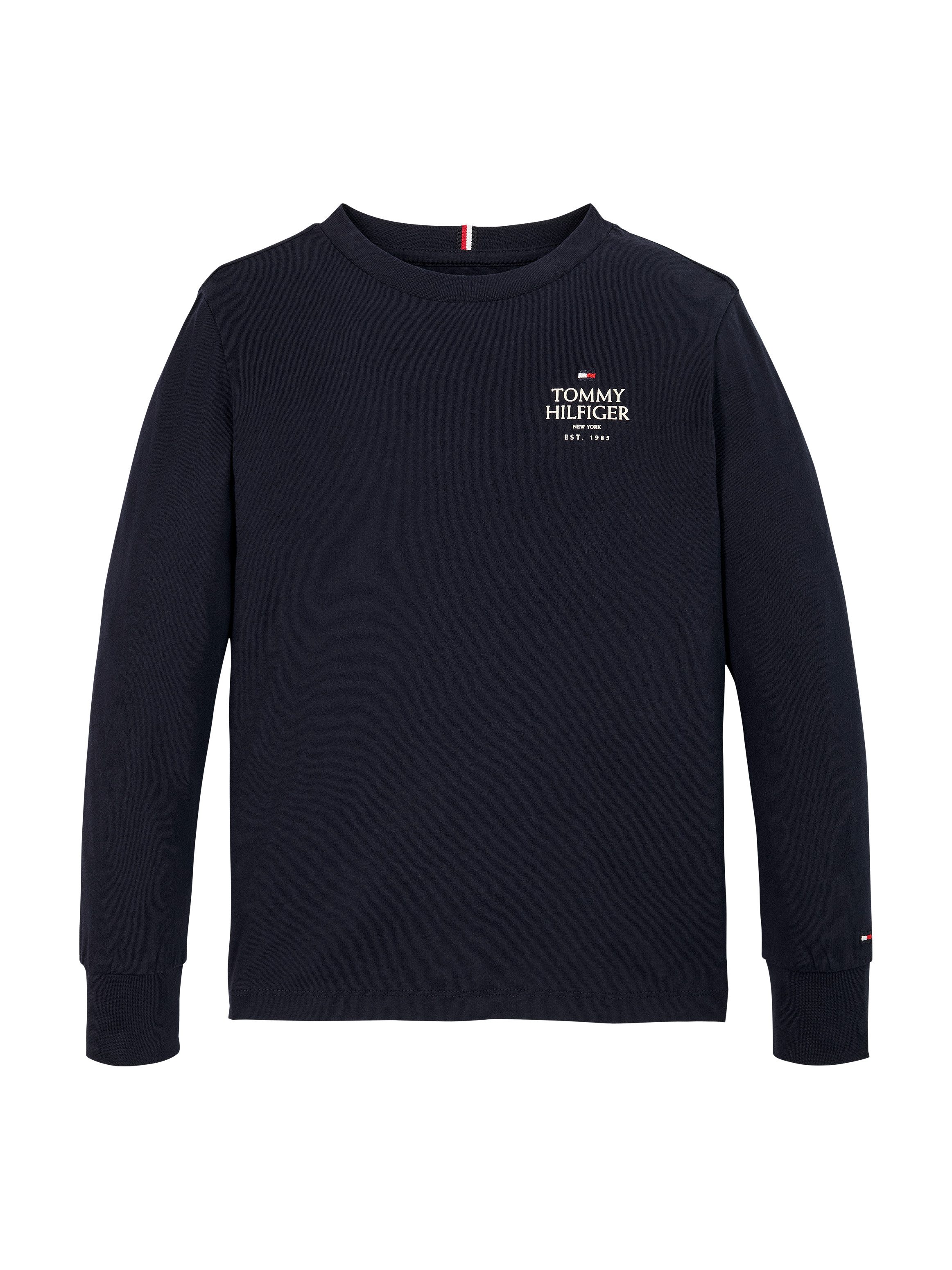 Tommy Hilfiger Shirt met lange mouwen met logo op borsthoogte