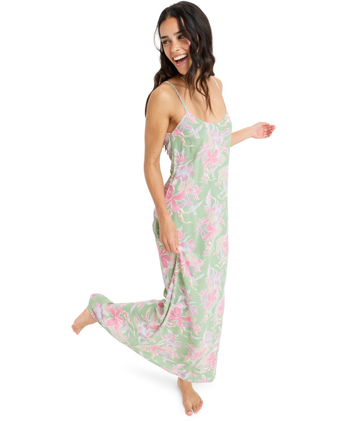 Roxy Maxi-jurk Hibiscus Island