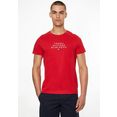 tommy hilfiger t-shirt small centre graphic tee rood