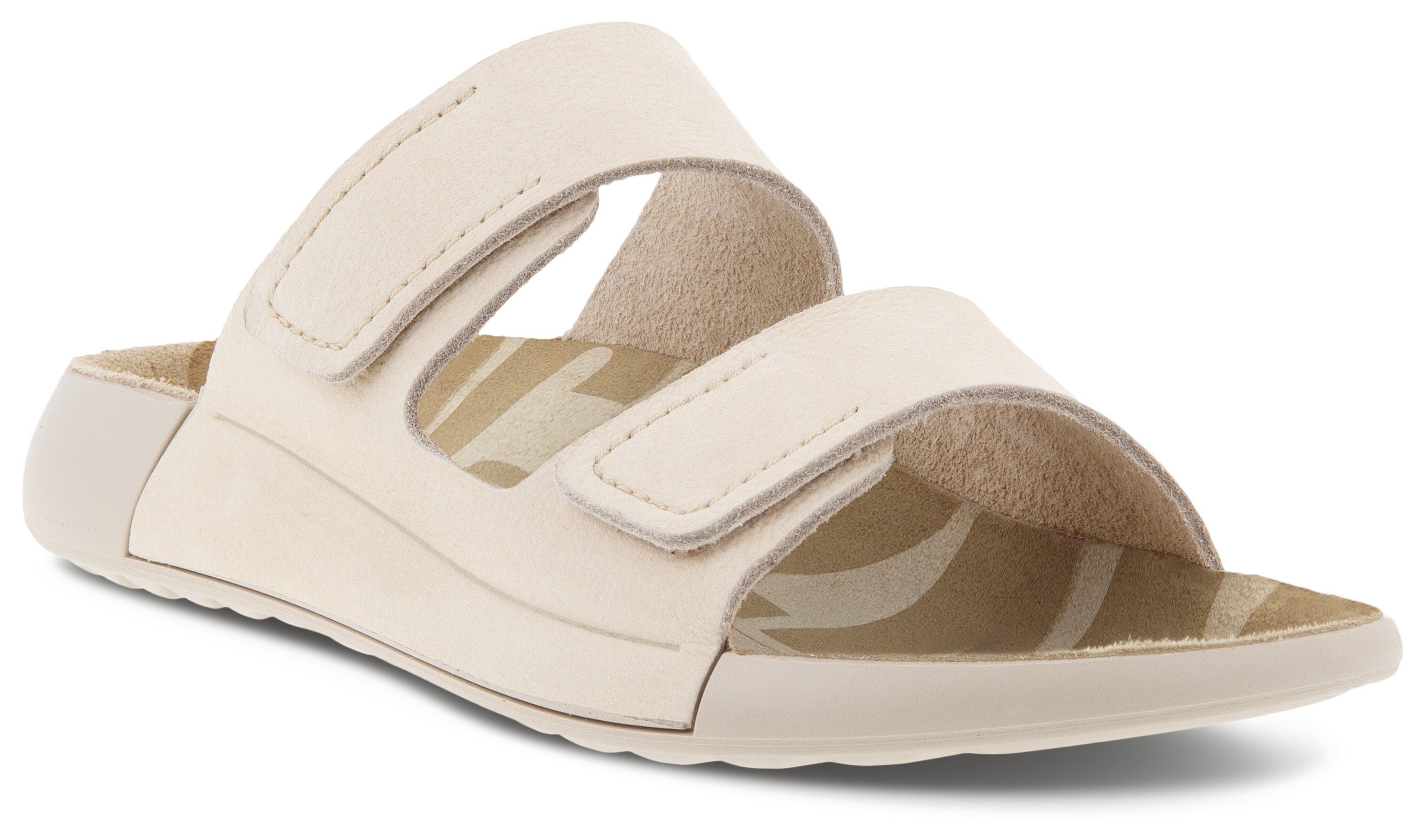 Ecco Slippers Cozmo W zomerschoen, slippers met twee klittenbandsluitingen