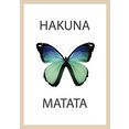 boenninghoff artprint met lijst hakuna matata (1 stuk) beige