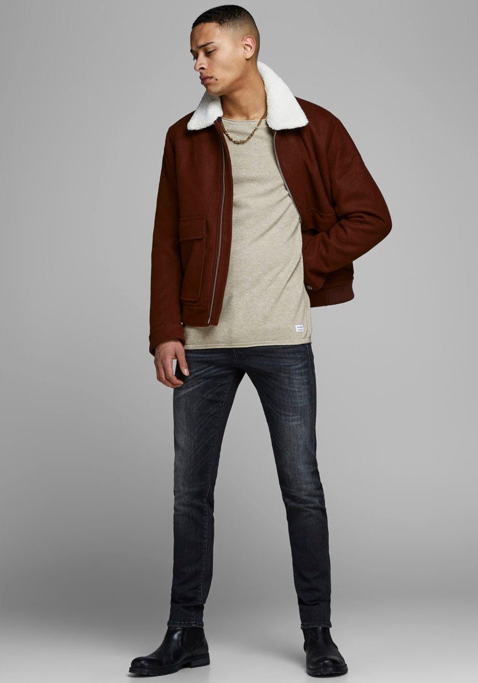 Jack & Jones Trui met ronde hals HILL KNIT