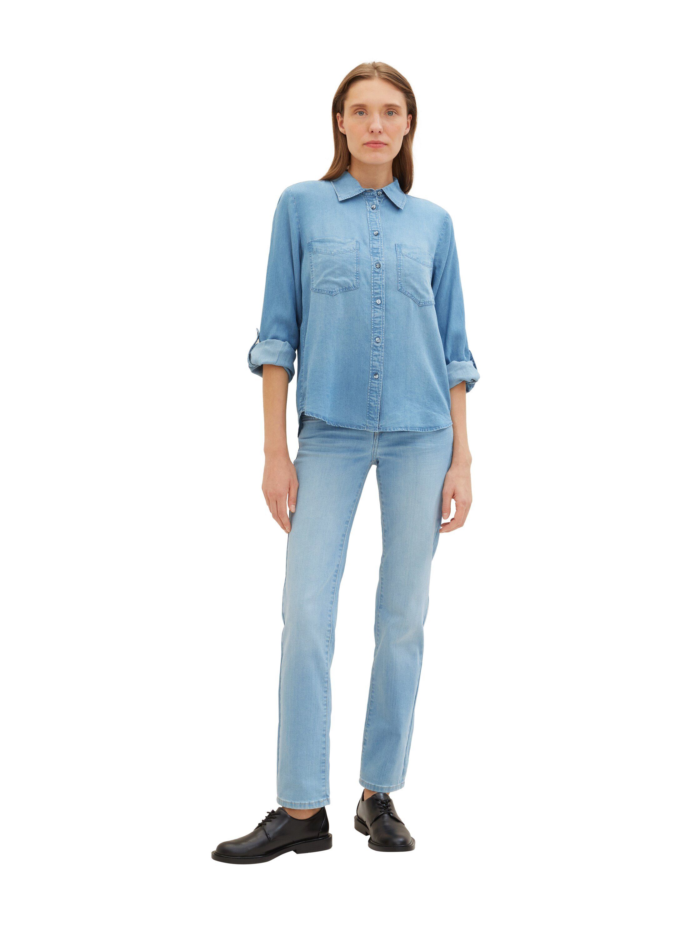 Tom Tailor Jeans blouse met lyocell en kentkraag