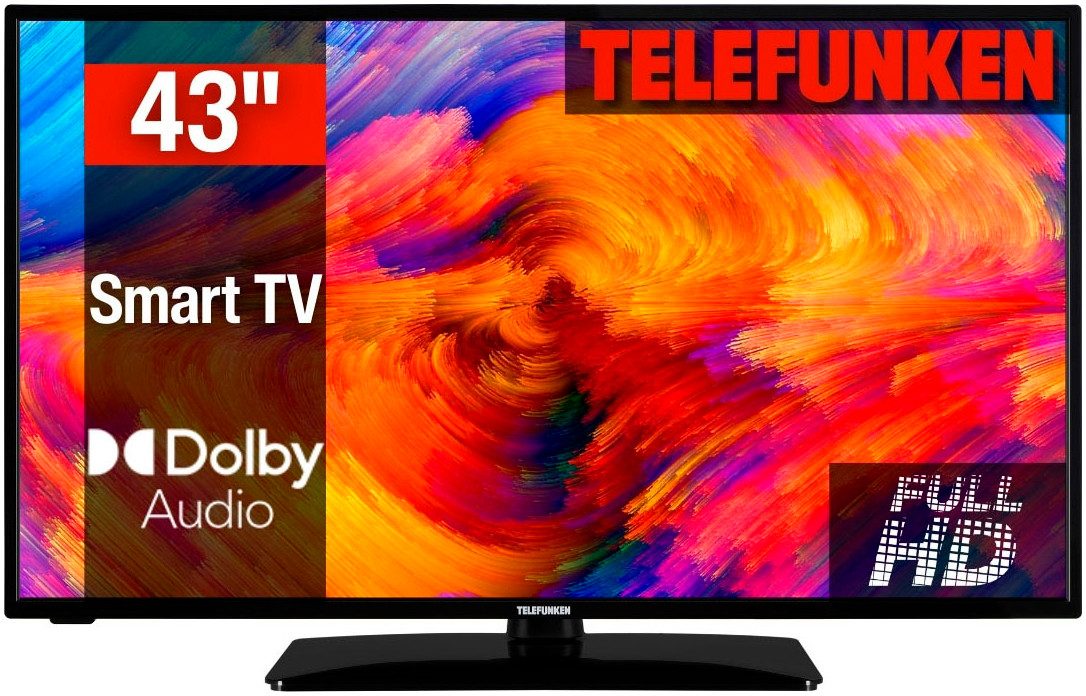 Telefunken Led-TV D43F500M4CWI, 108 cm / 43", Full HD, Smart TV