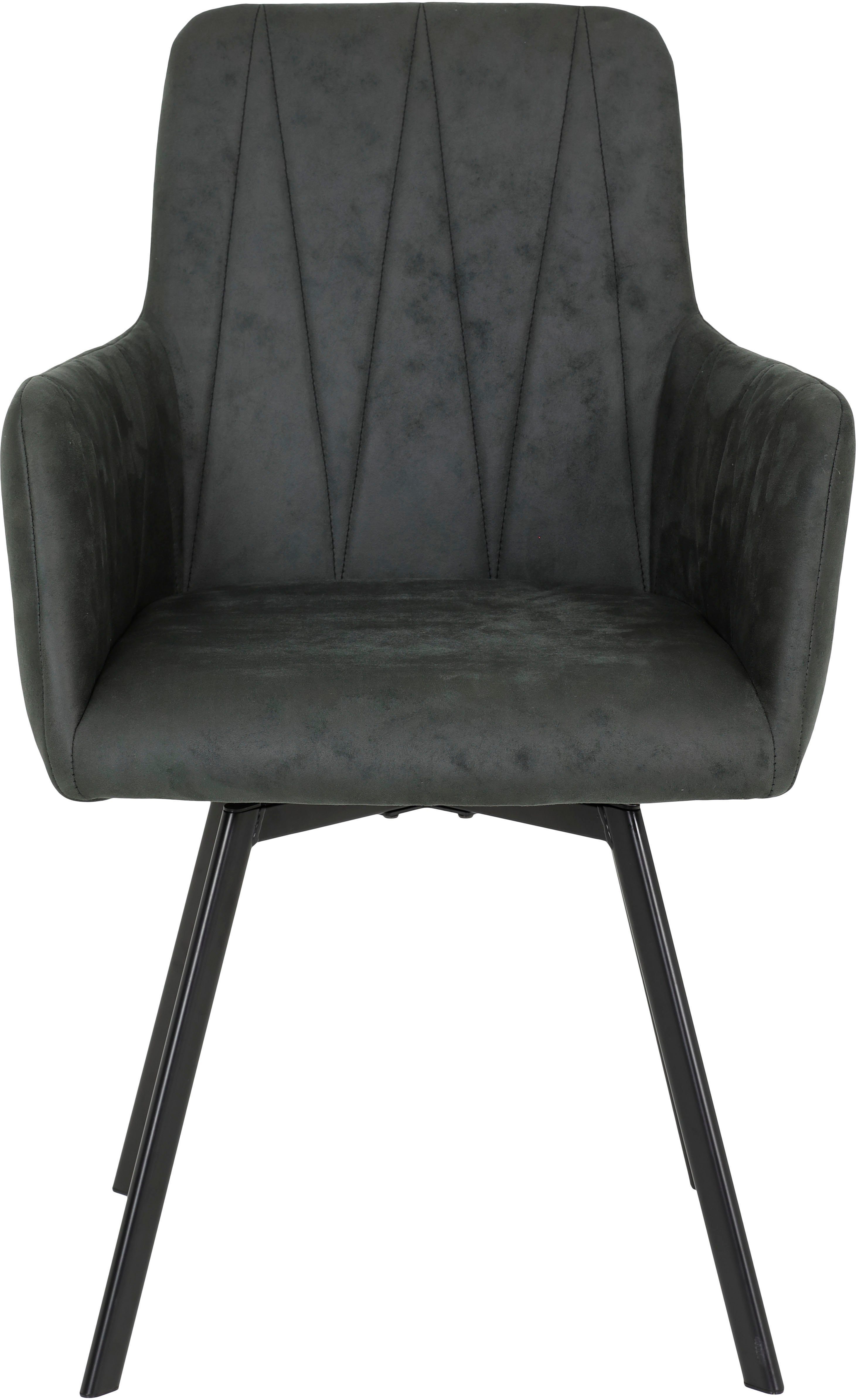 HELA Eethoek Uittrekbaar 160 - 200 cm, fauteuil 360° draaibaar (set, 5-delig)