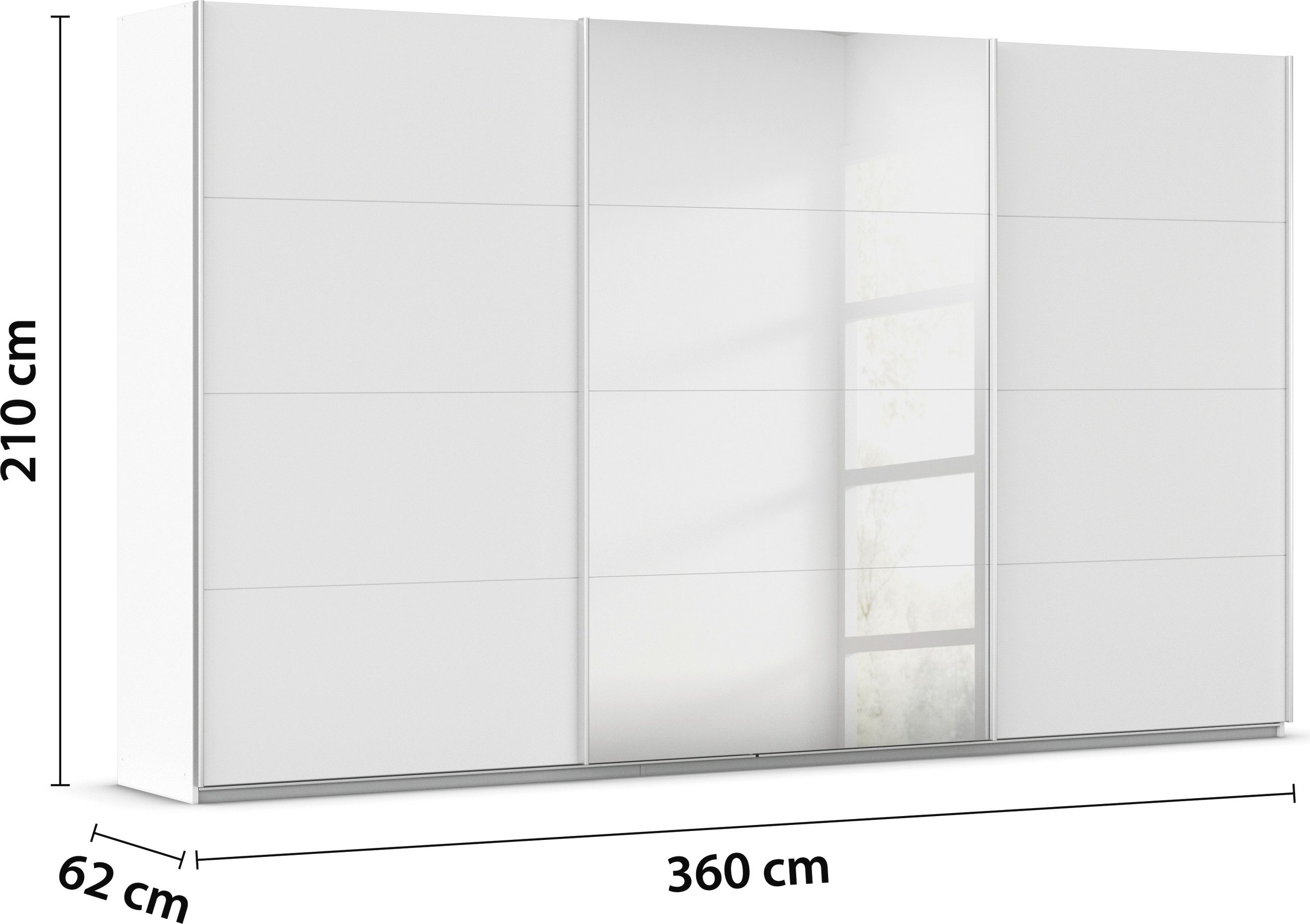rauch Schuifdeurkast Kledingkast kast OTTO´S CHOICE garderobe AGORDO Top interieur, in 4 breedtes en 2 hoogtes MADE IN GERMANY