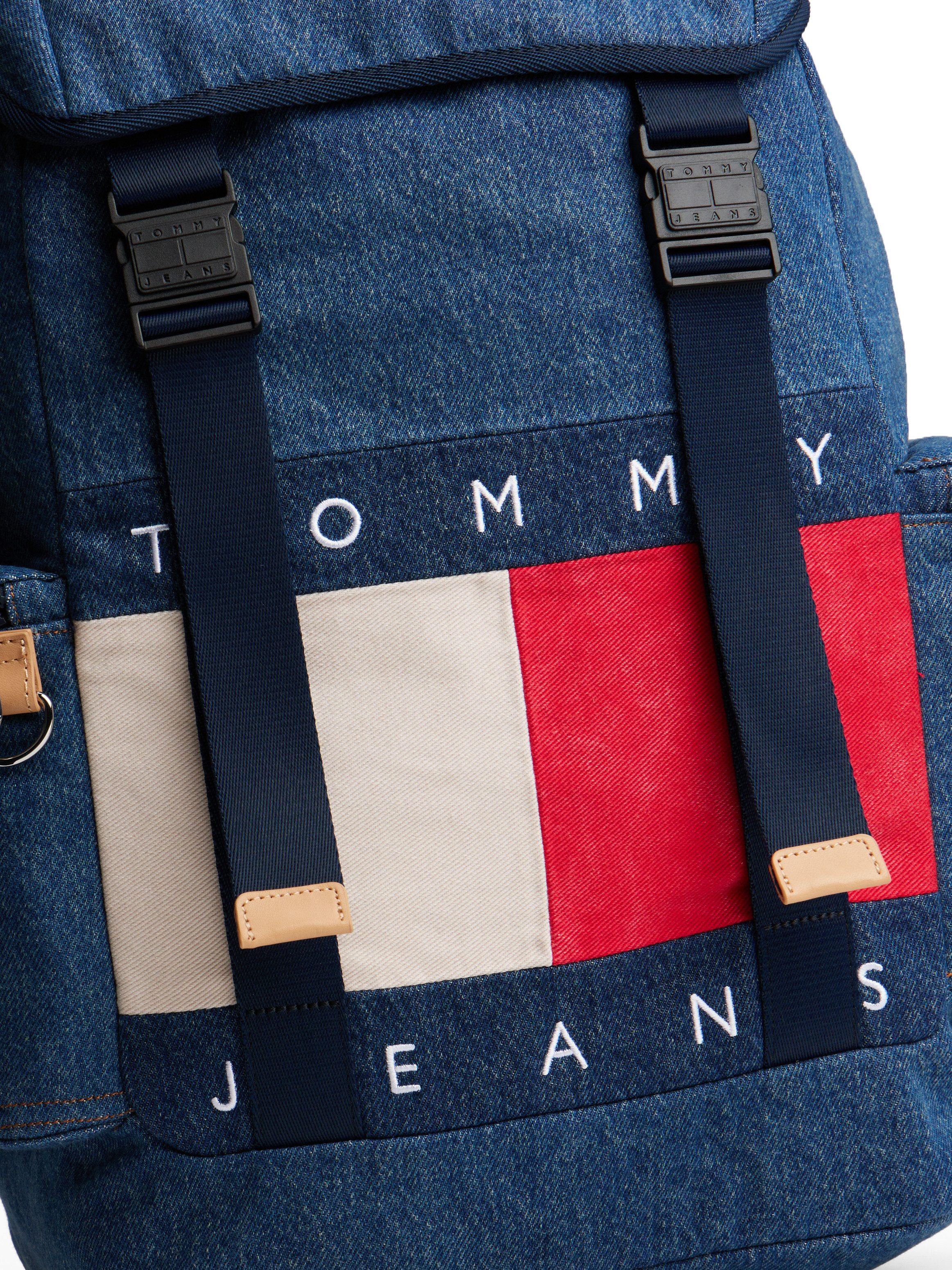 TOMMY JEANS Rugzak TJM ARCHIVE DENIM BACKPACK , men travelrugzak met twee zijzakken met ritssluiting