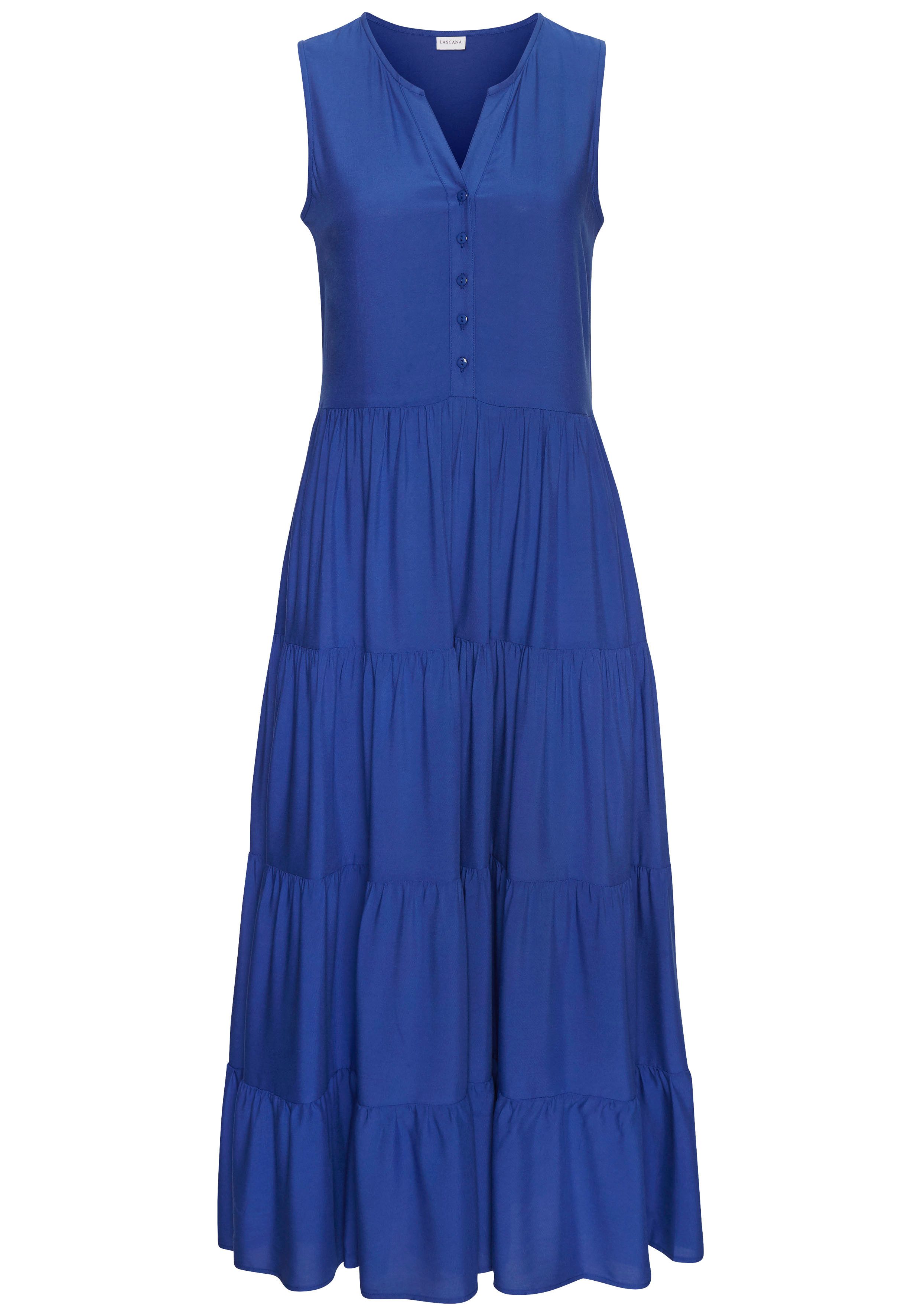Lascana Maxi-jurk met ruches